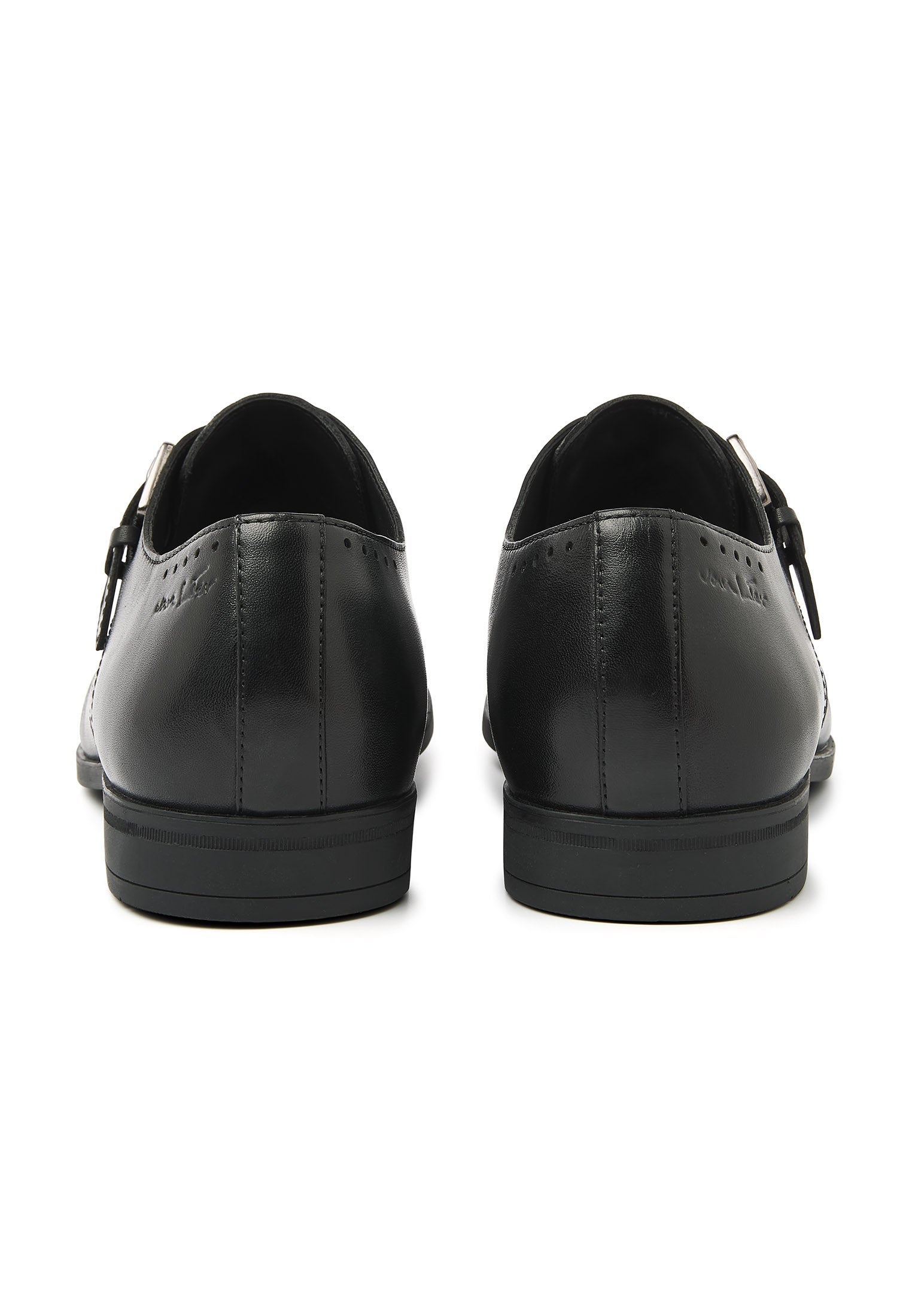 Schwarzer Glattleder Portofino Schnürschuh