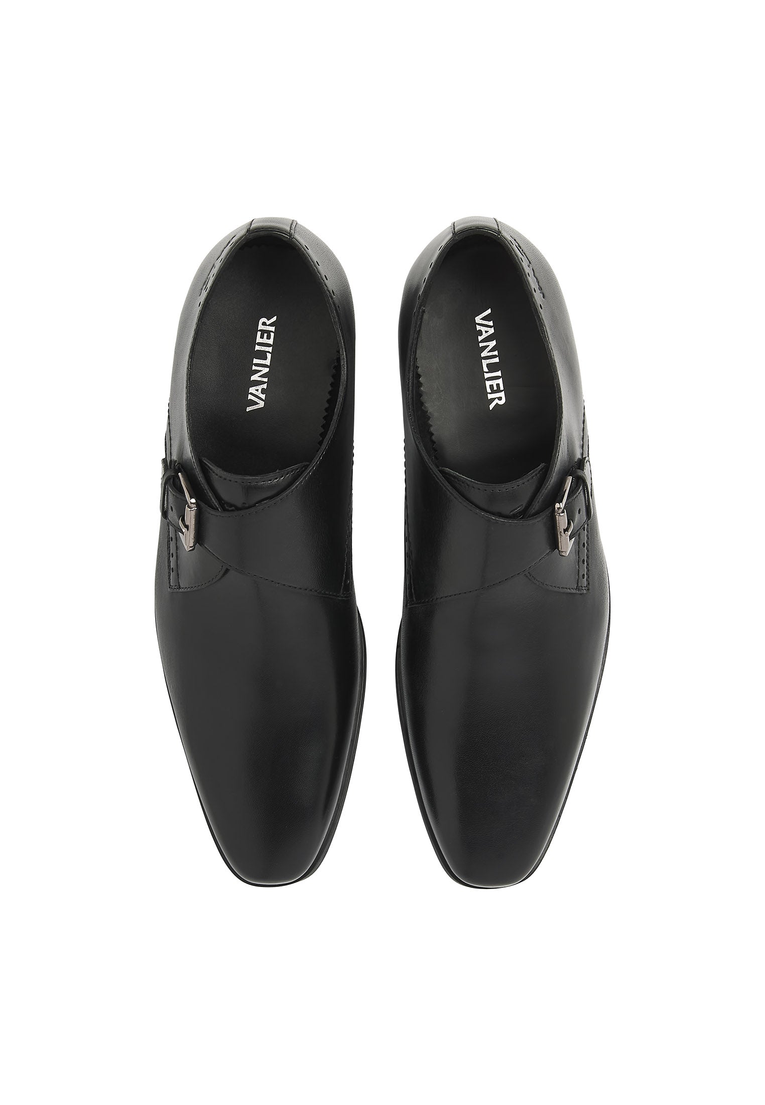 Schwarzer Glattleder Portofino Schnürschuh