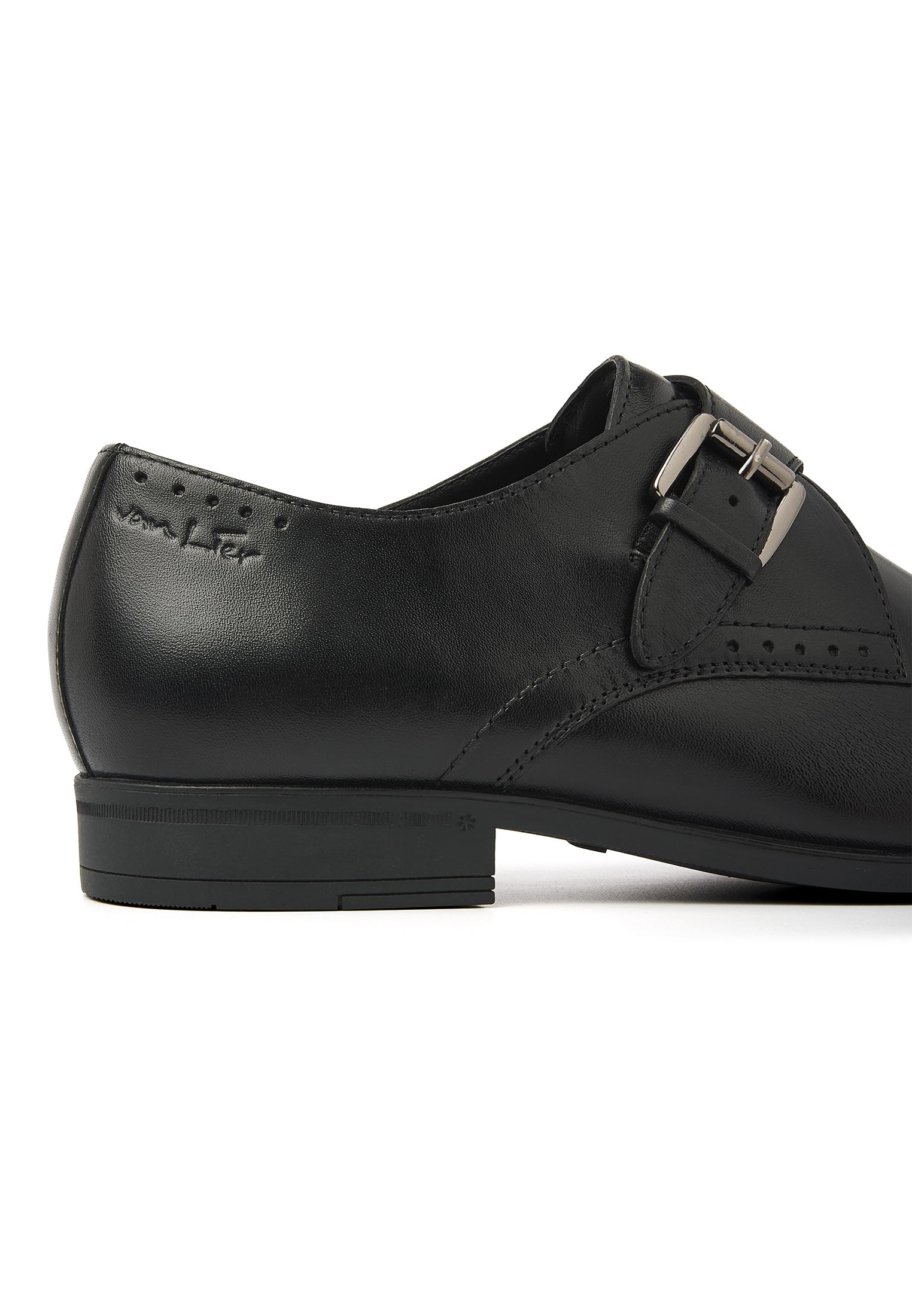 Schwarzer Glattleder Portofino Schnürschuh