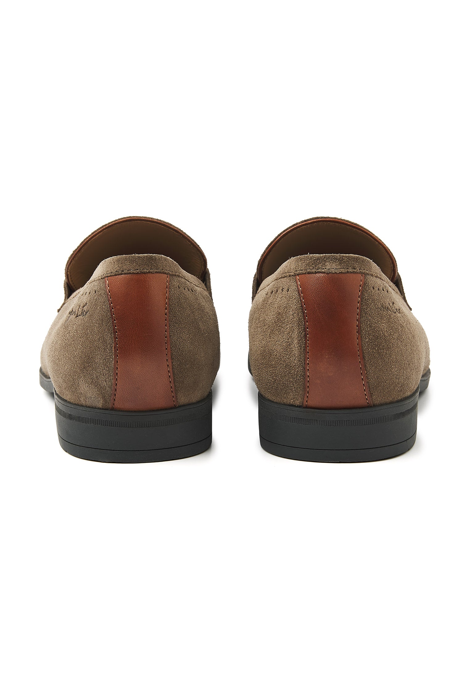 Taupe Wildleder Portofino Loafer