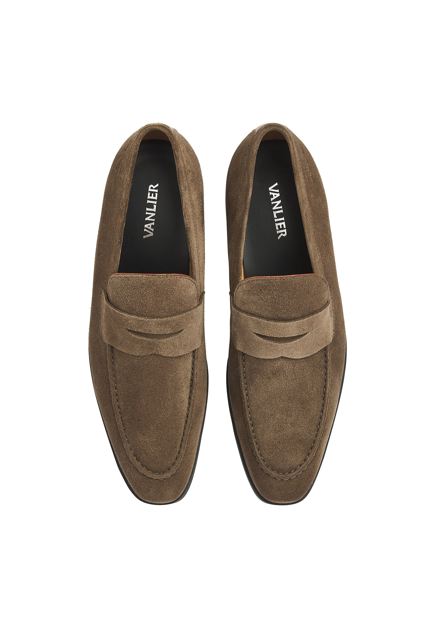 Taupe Wildleder Portofino Loafer