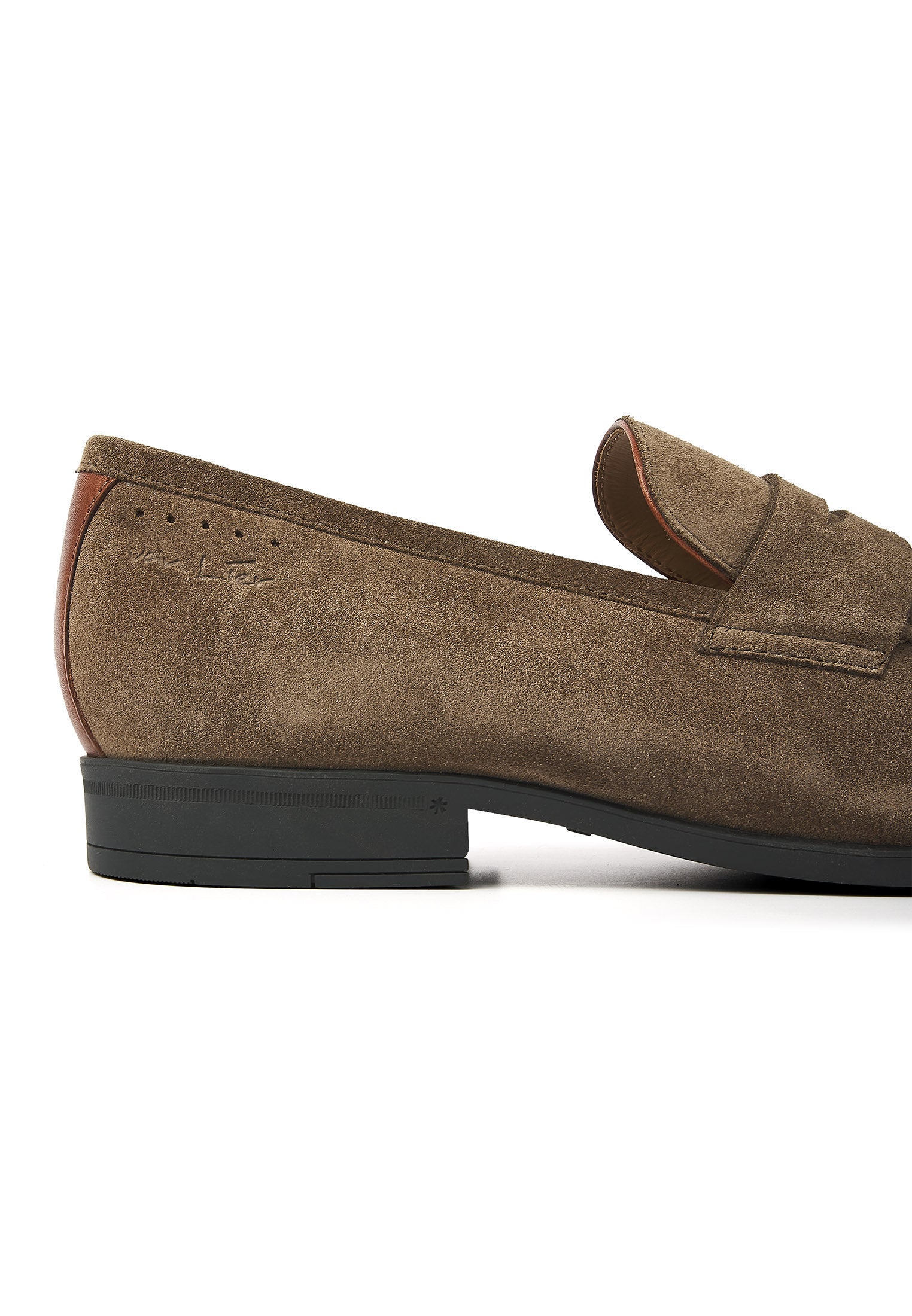Taupe Wildleder Portofino Loafer