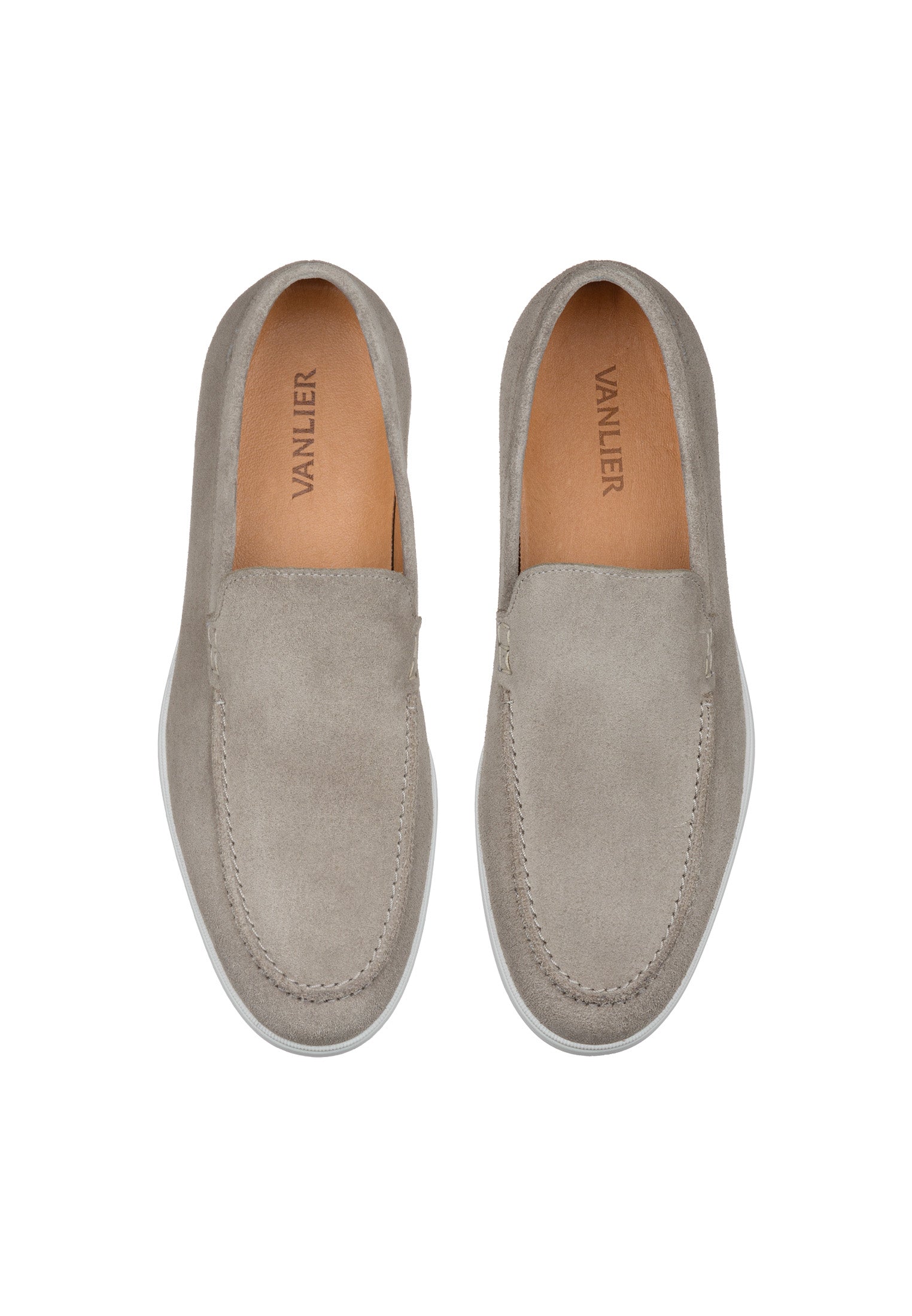 Licht taupe suède Ascona loafer