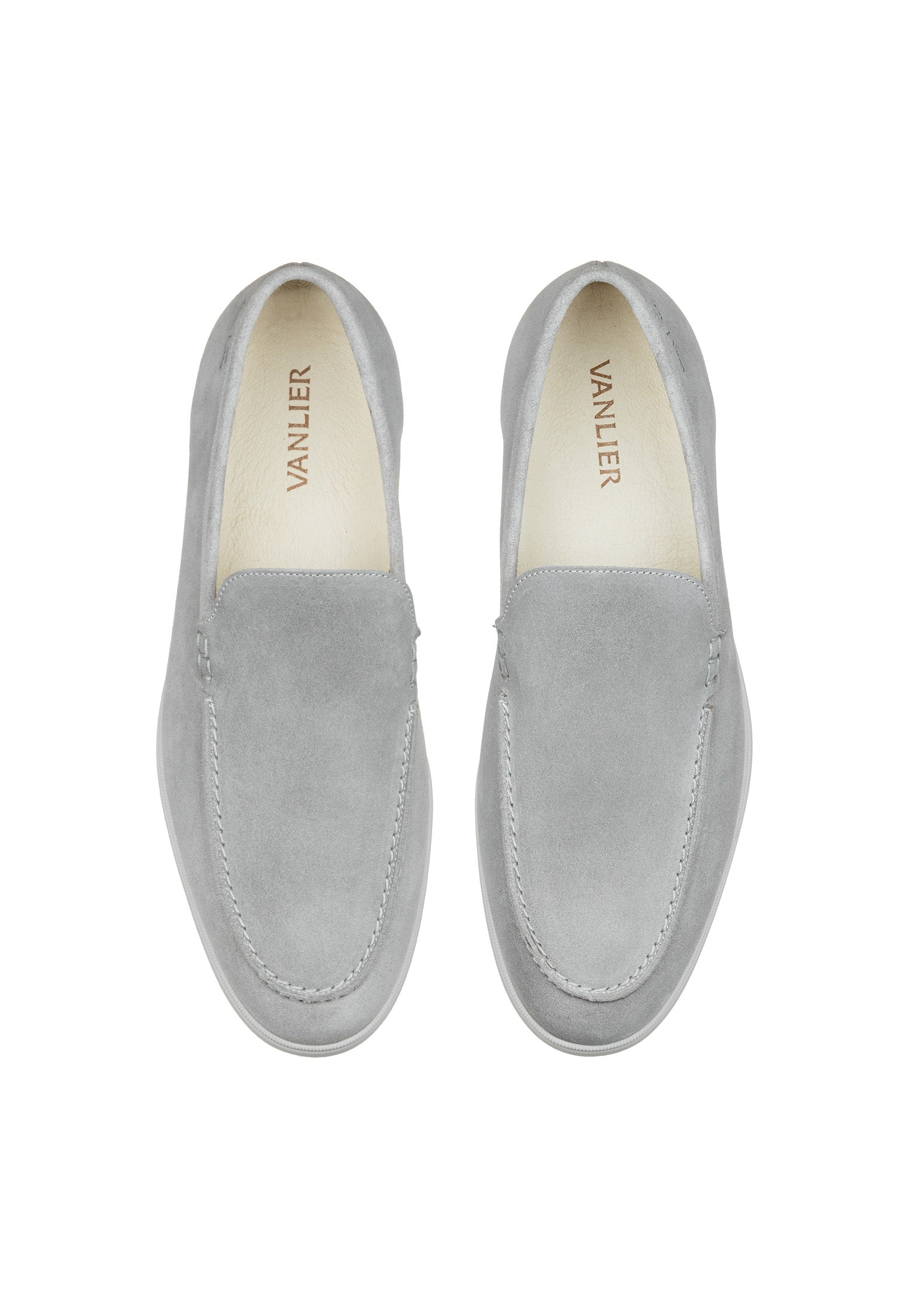 Hellgrauer Wildleder Ascona Loafer