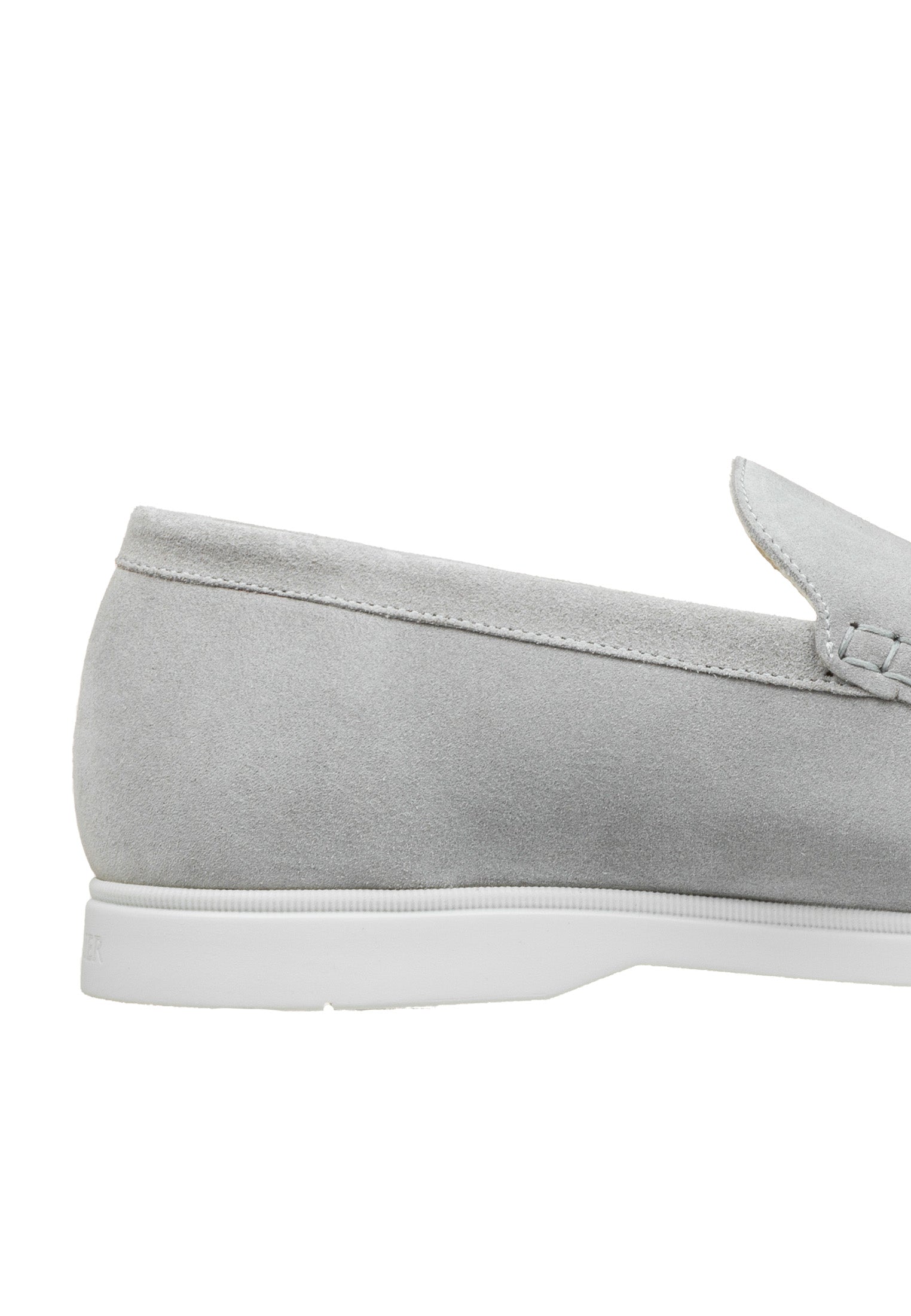 Licht grijs suède Ascona loafer