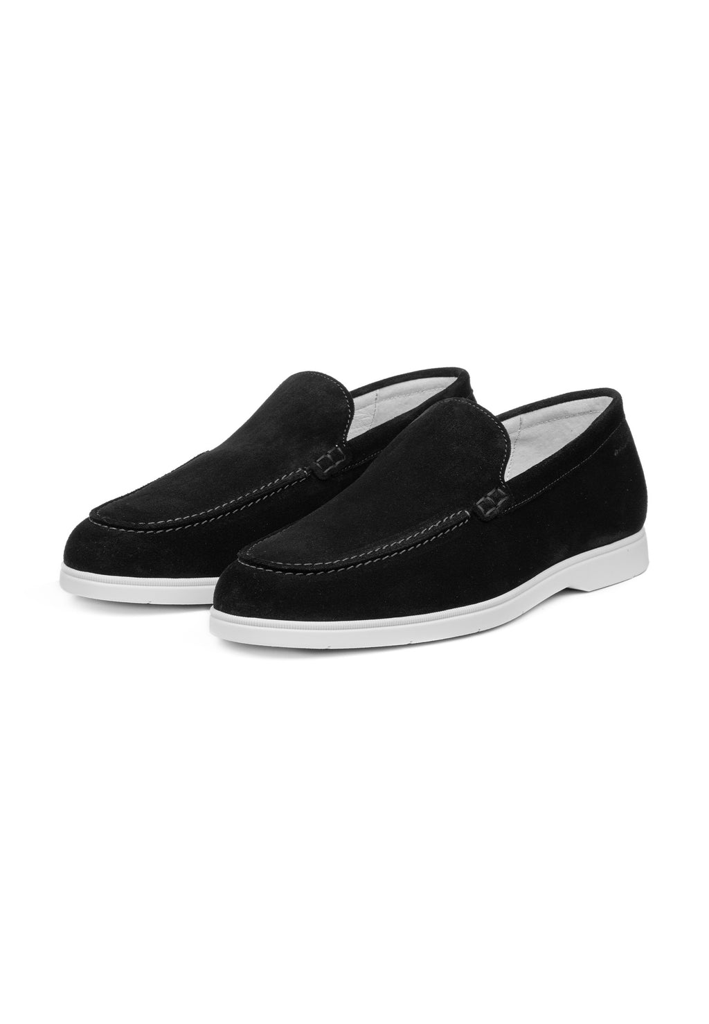 Schwarzer Wildleder Ascona Loafer