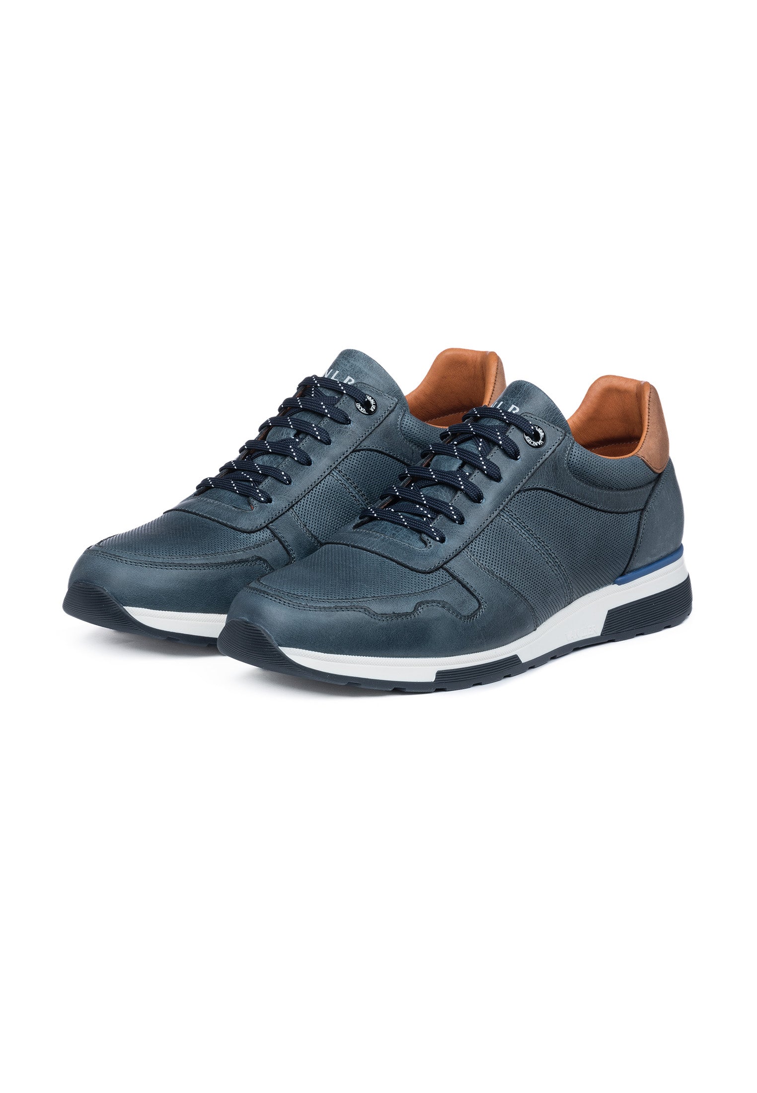 Navy-Blauer Glattleder Positano Sneaker