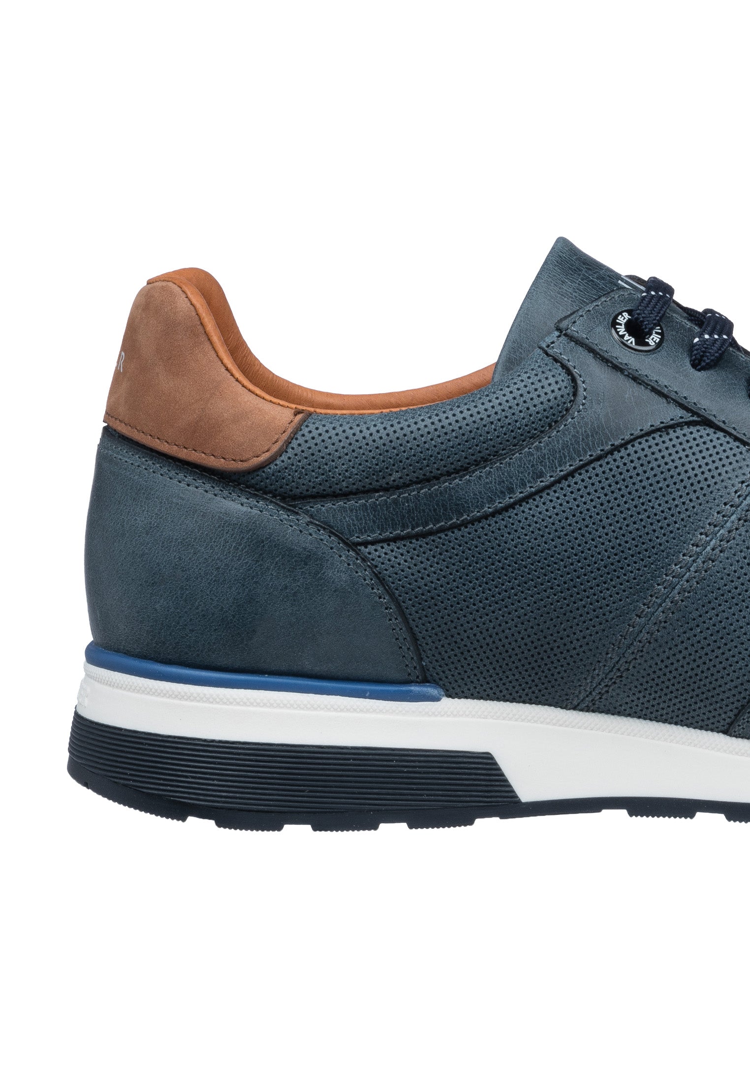 Navy-Blauer Glattleder Positano Sneaker