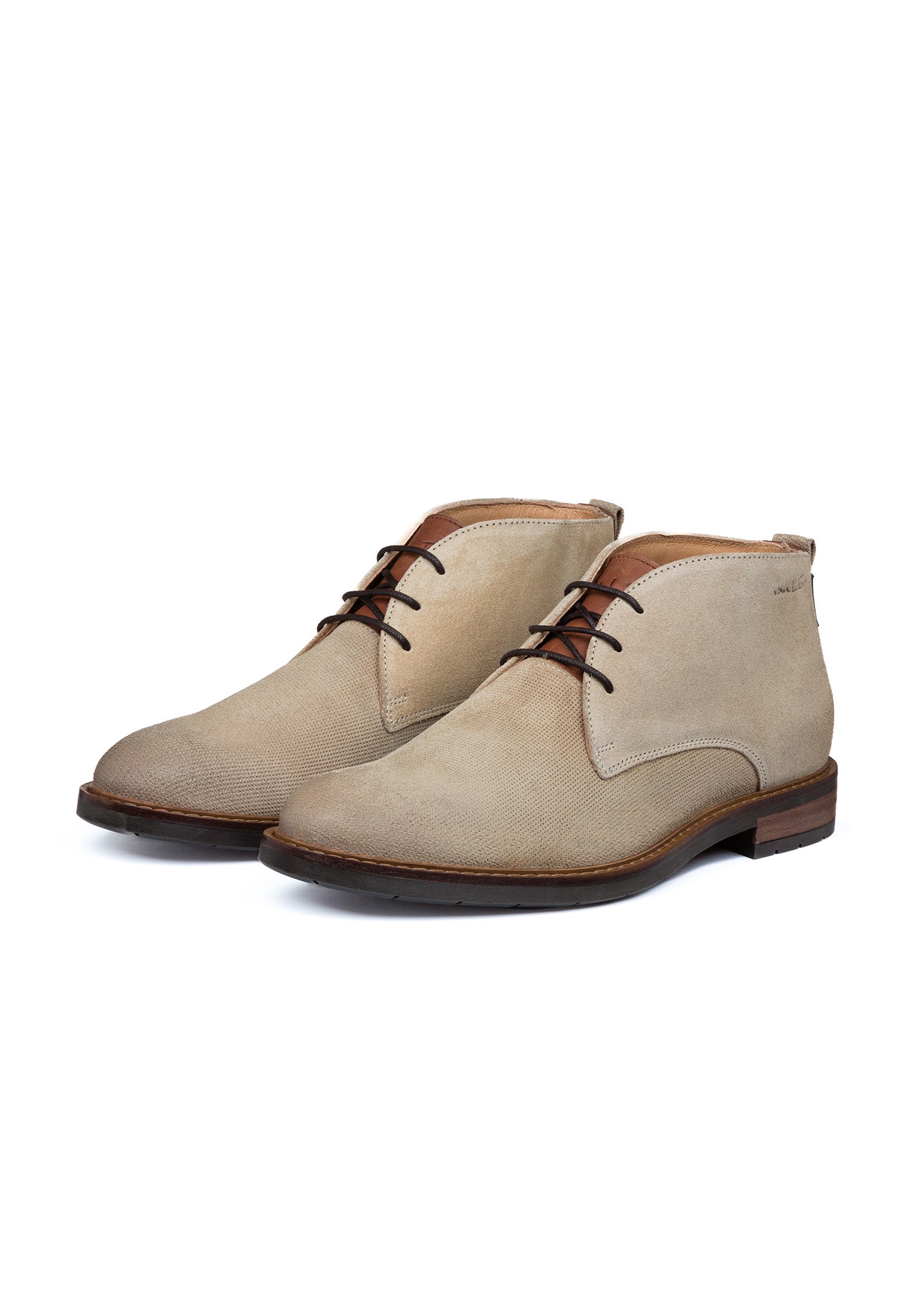 helles Taupe Wildleder Boston Boot