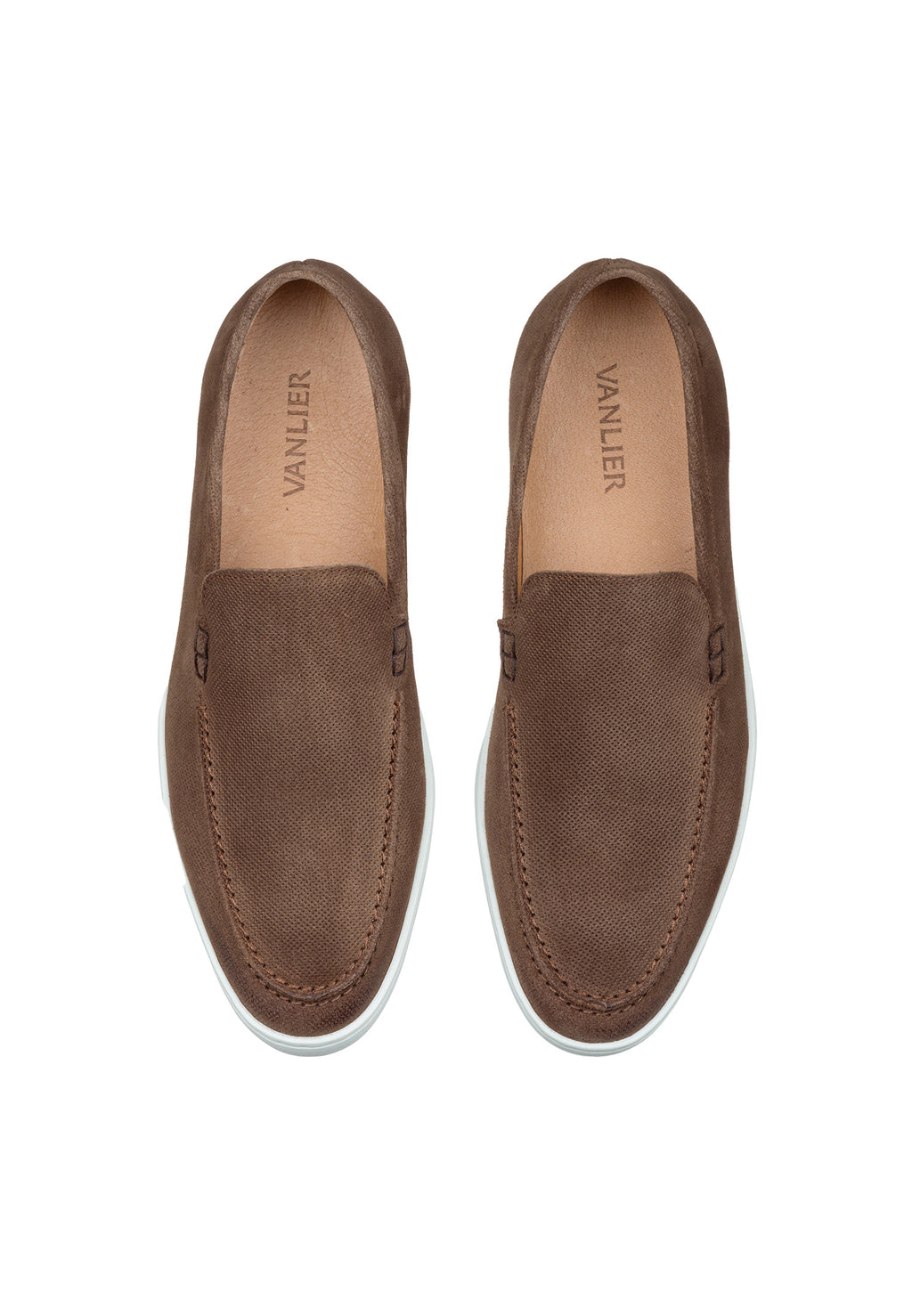 Hellbrauner Lugano Loafer aus Wildleder