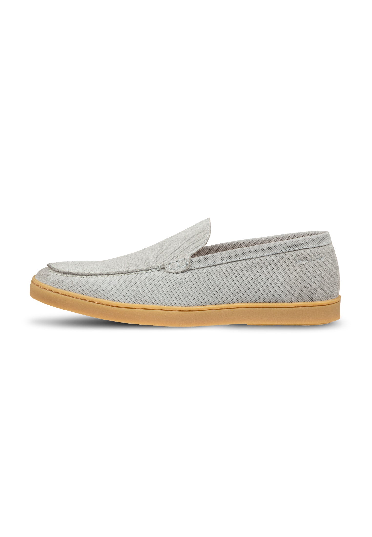Hellgrauer Wildleder Lugano Loafer