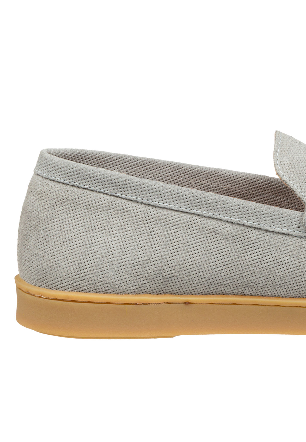 Hellgrauer Wildleder Lugano Loafer