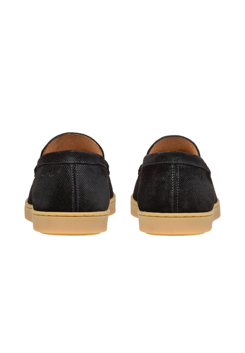 Schwarzer Wildleder Lugano Loafer