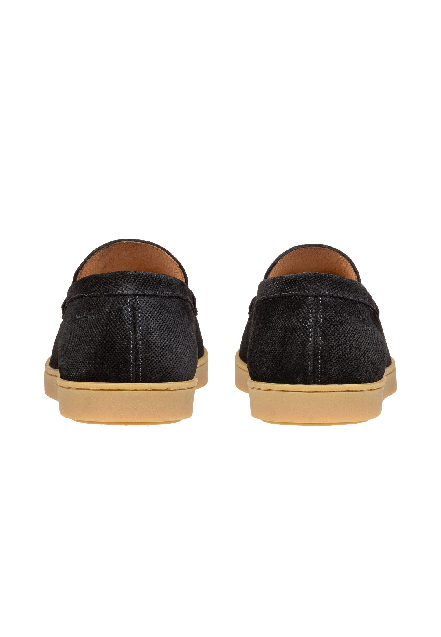 Schwarzer Wildleder Lugano Loafer