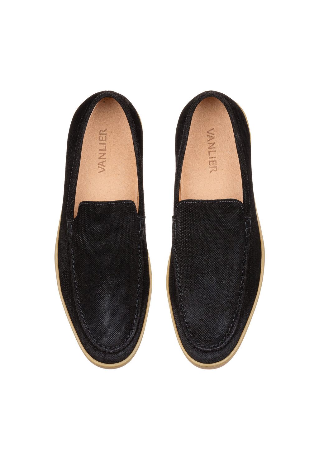Schwarzer Wildleder Lugano Loafer