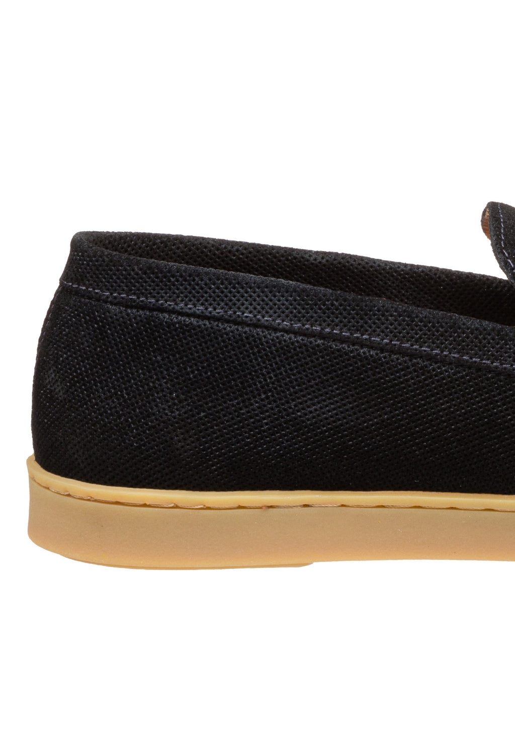 Schwarzer Wildleder Lugano Loafer