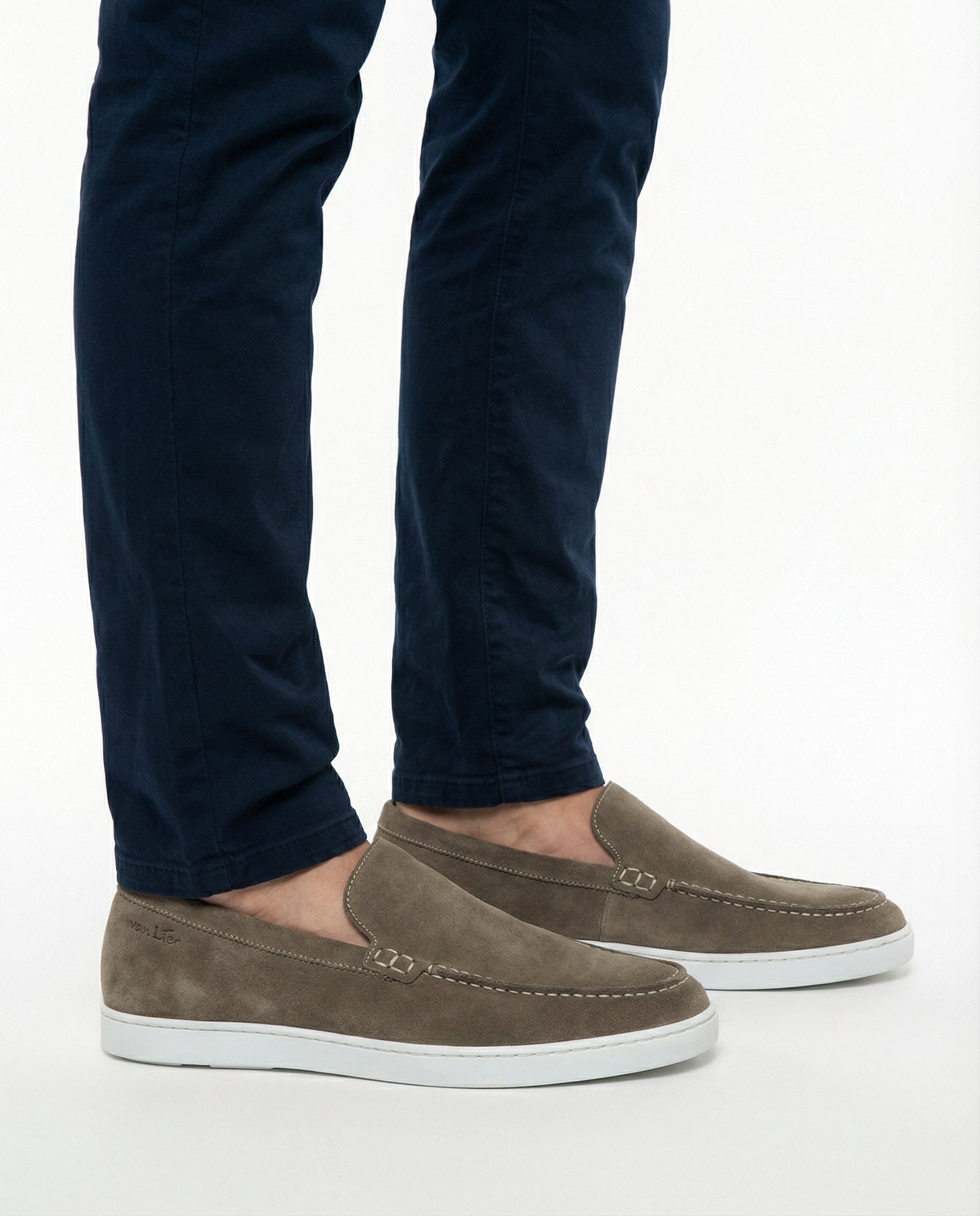 Taupe Wildleder Lugano Loafer