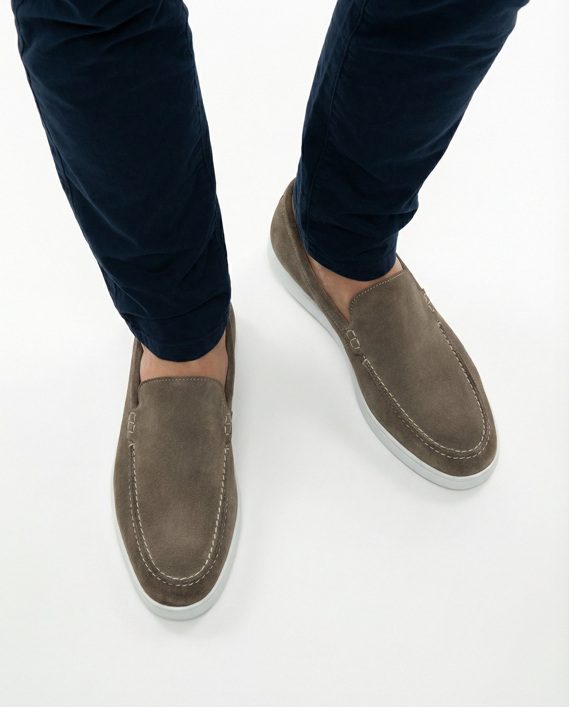 Taupe Wildleder Lugano Loafer