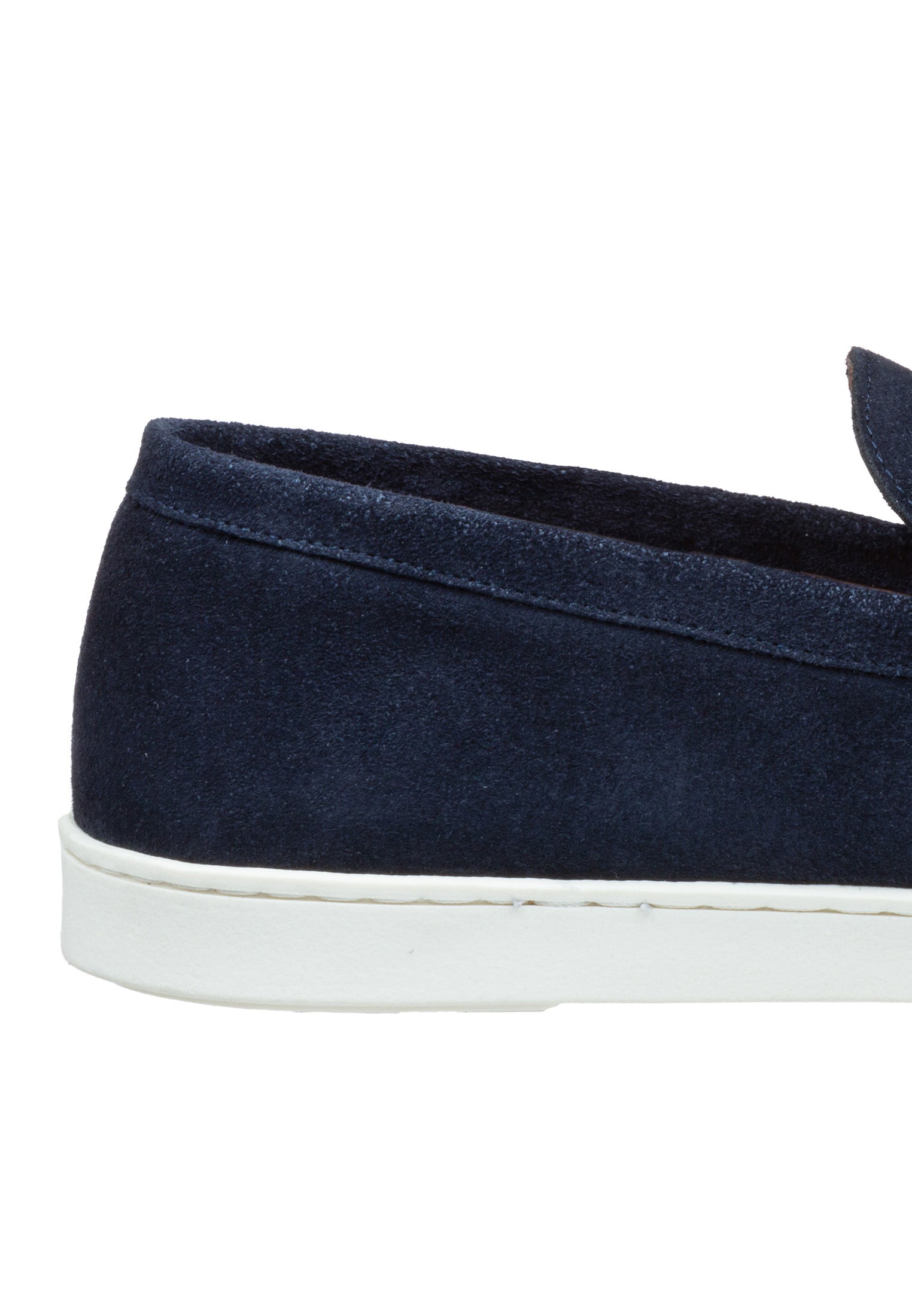 Navy blaue Wildleder Lugano Loafer