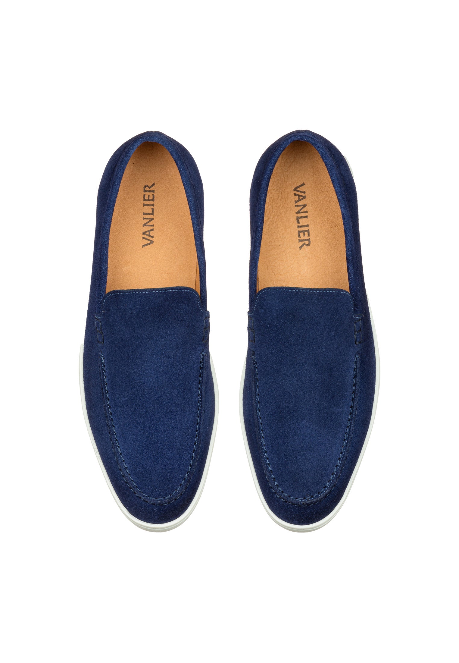 Blauw suède Lugano loafer