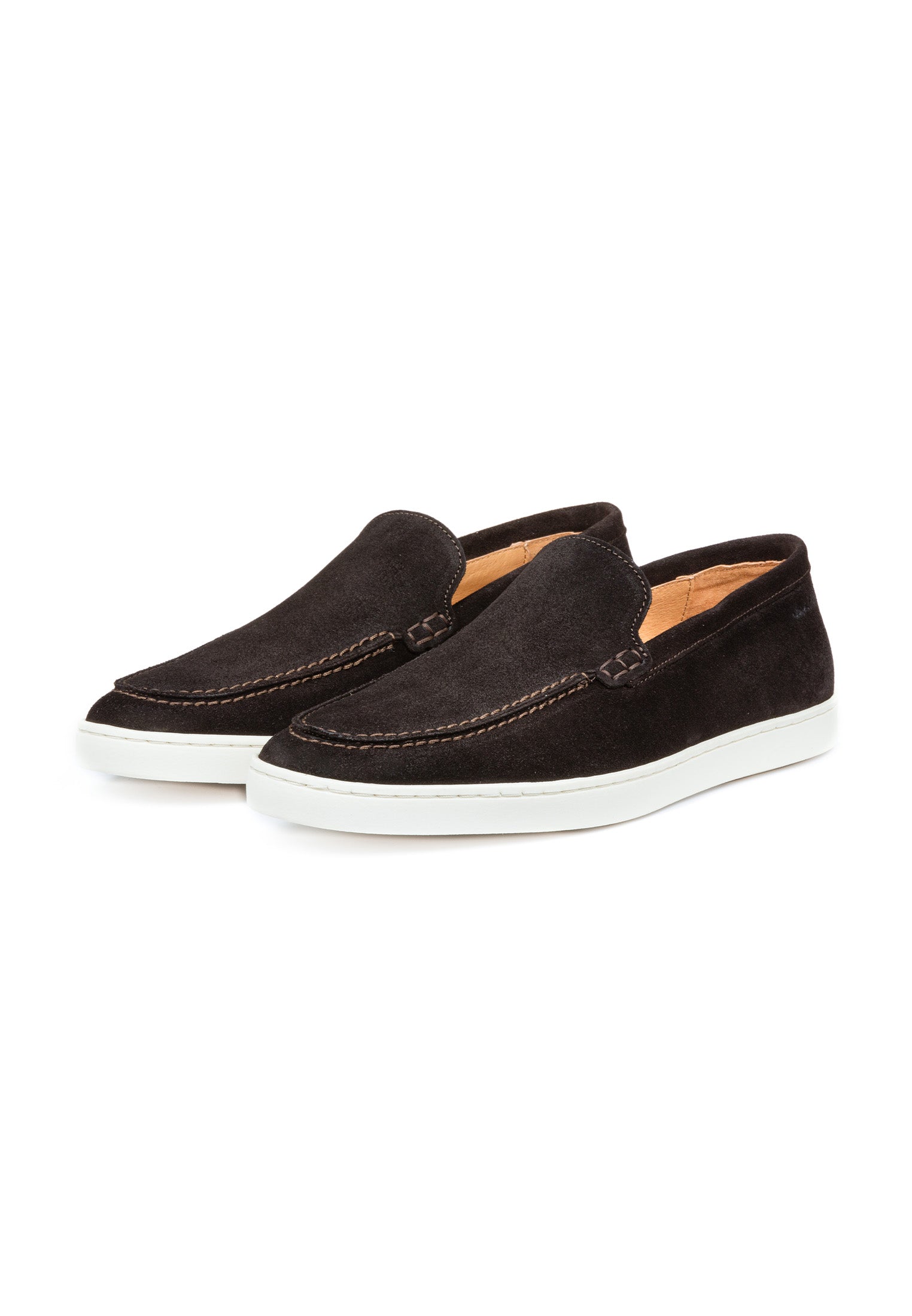 Dunkelbrauner Wildleder Lugano Loafer