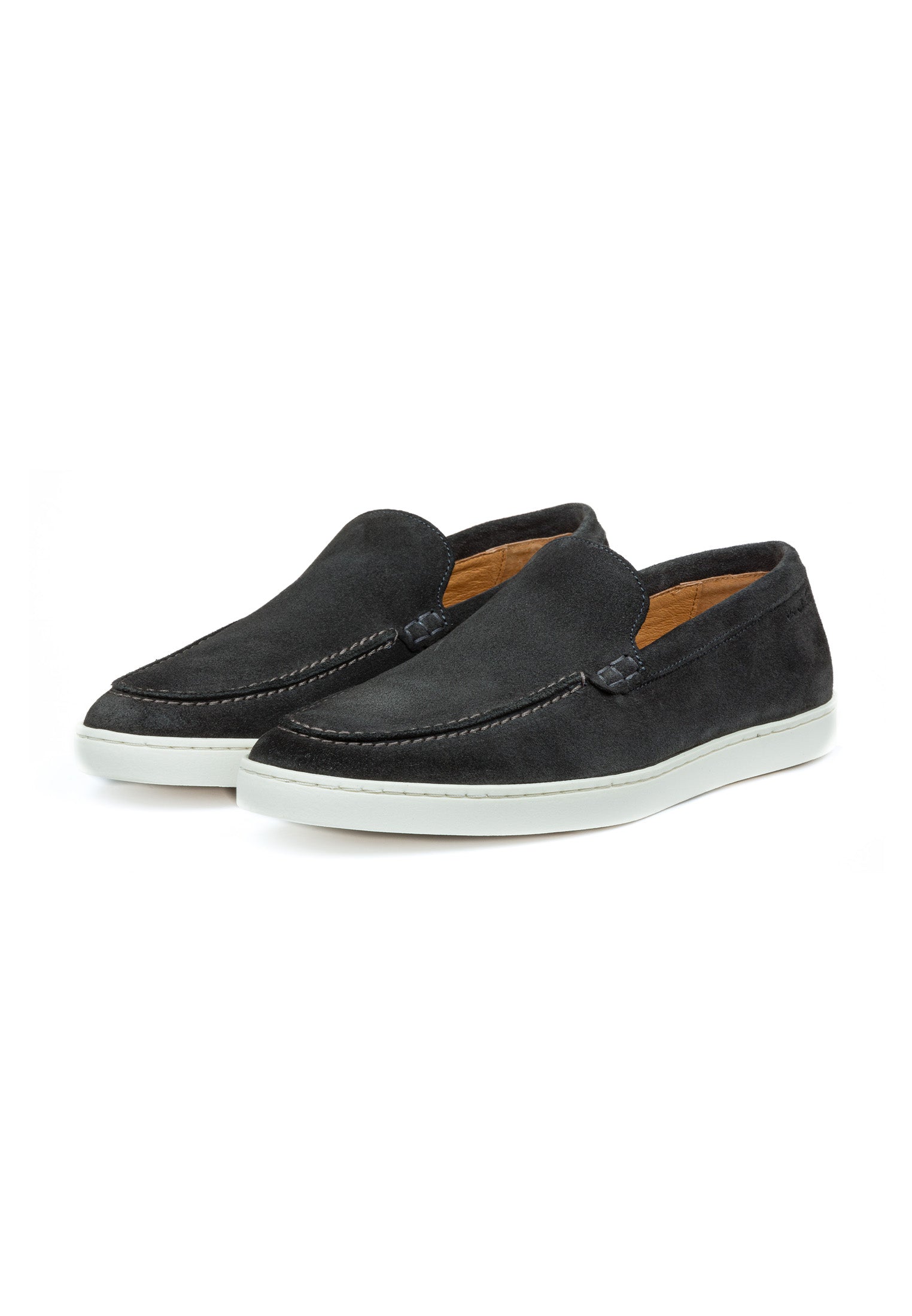 Hellgrauer Wildleder Lugano Loafer