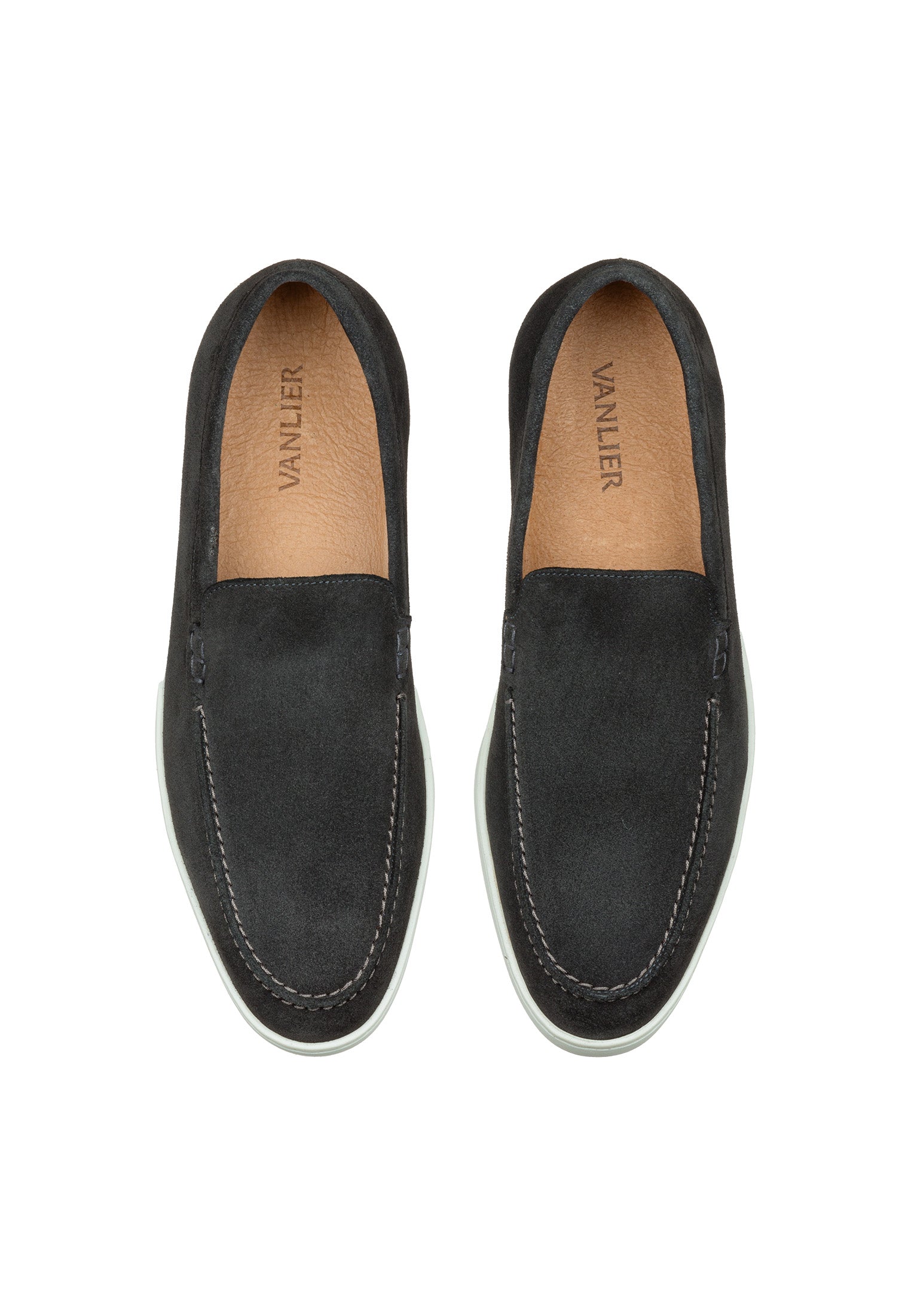 Hellgrauer Wildleder Lugano Loafer