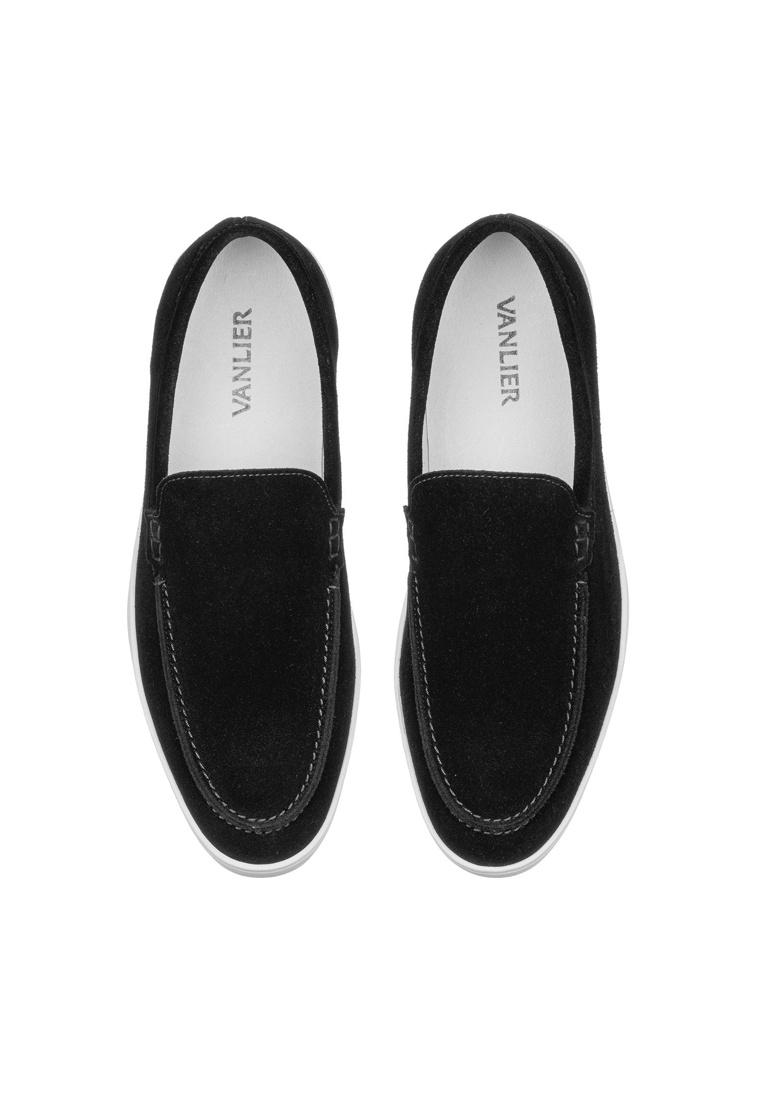Schwarzer Wildleder Lugano Loafer