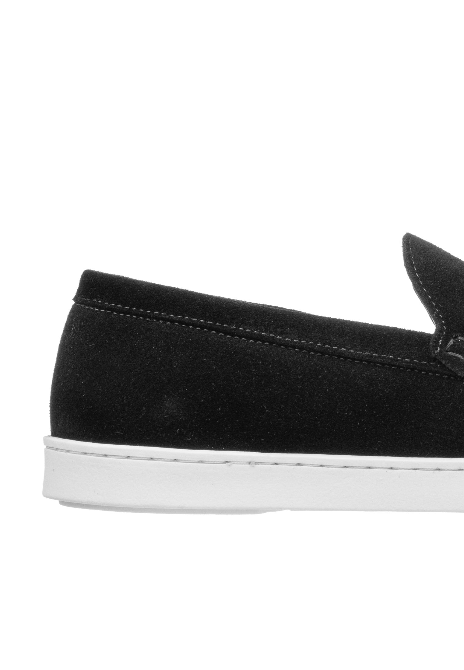 Schwarzer Wildleder Lugano Loafer