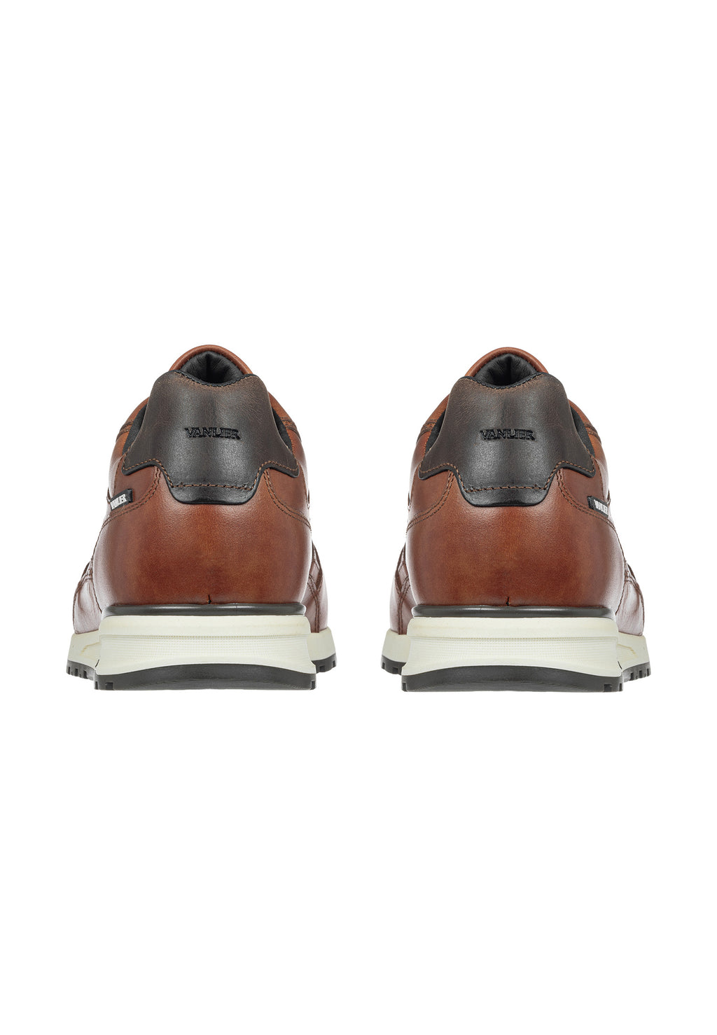 Cognac gladleren Ravello sneaker
