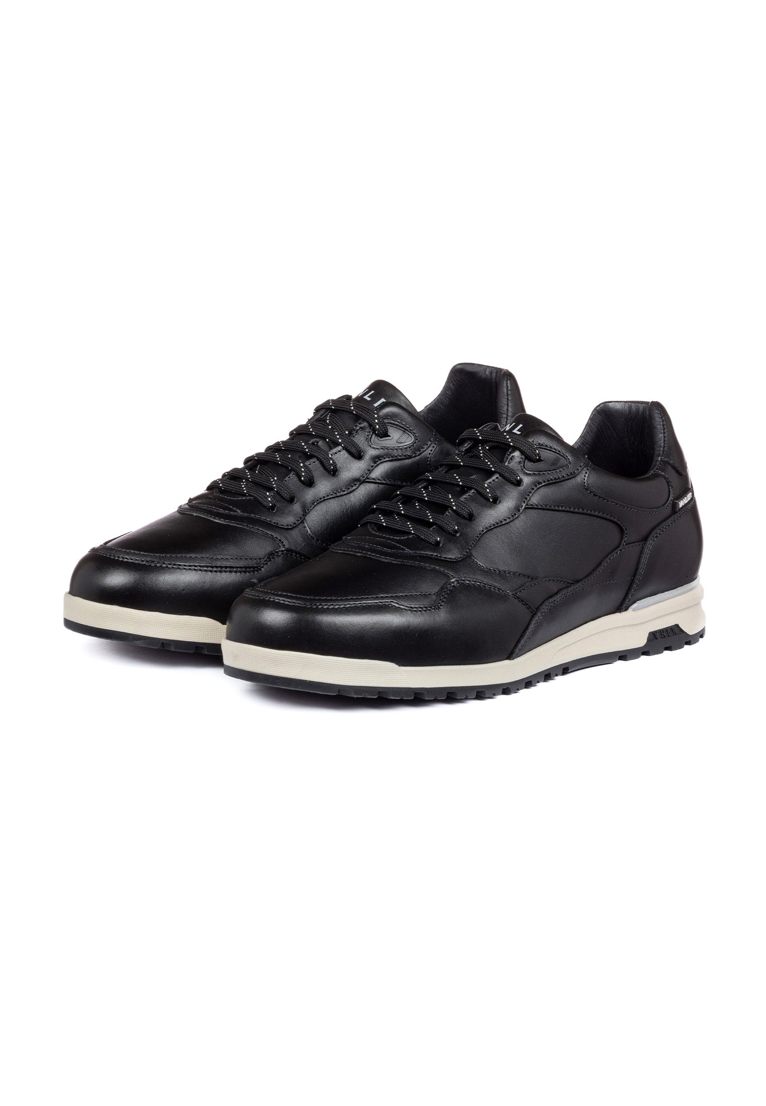 Zwart gladleren Ravello sneaker