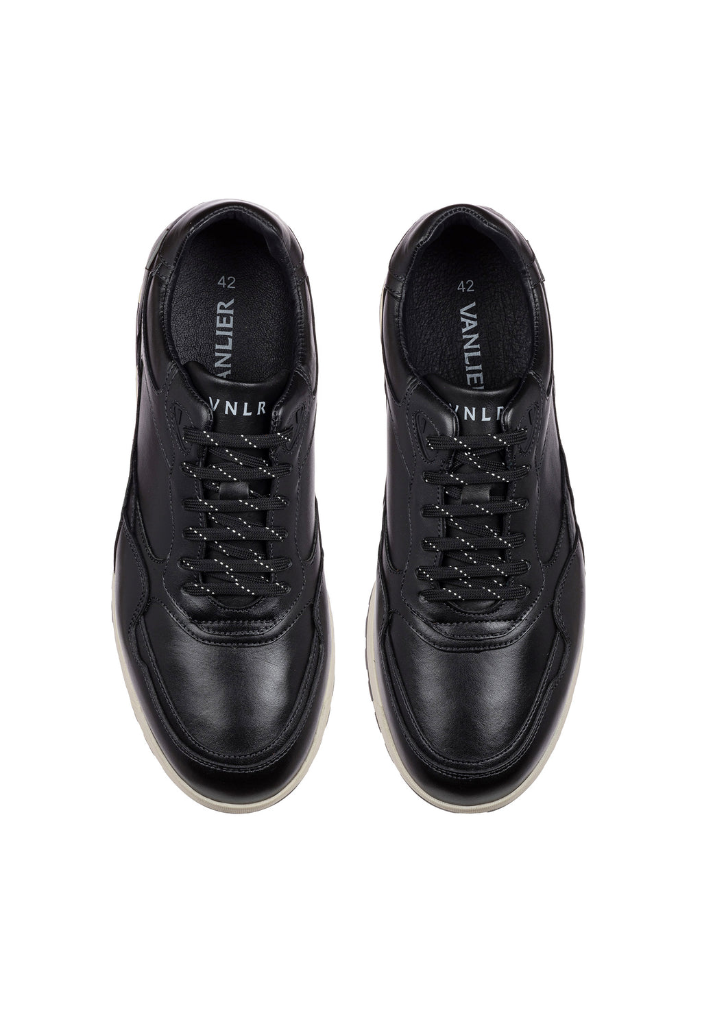Zwart gladleren Ravello sneaker