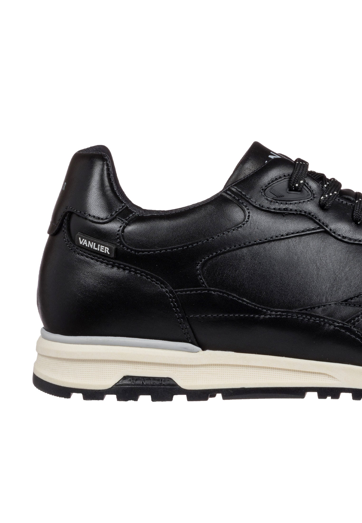 Zwart gladleren Ravello sneaker