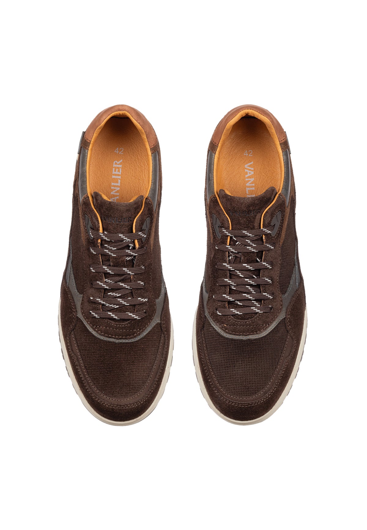 Bruin combi suède Ravello sneaker
