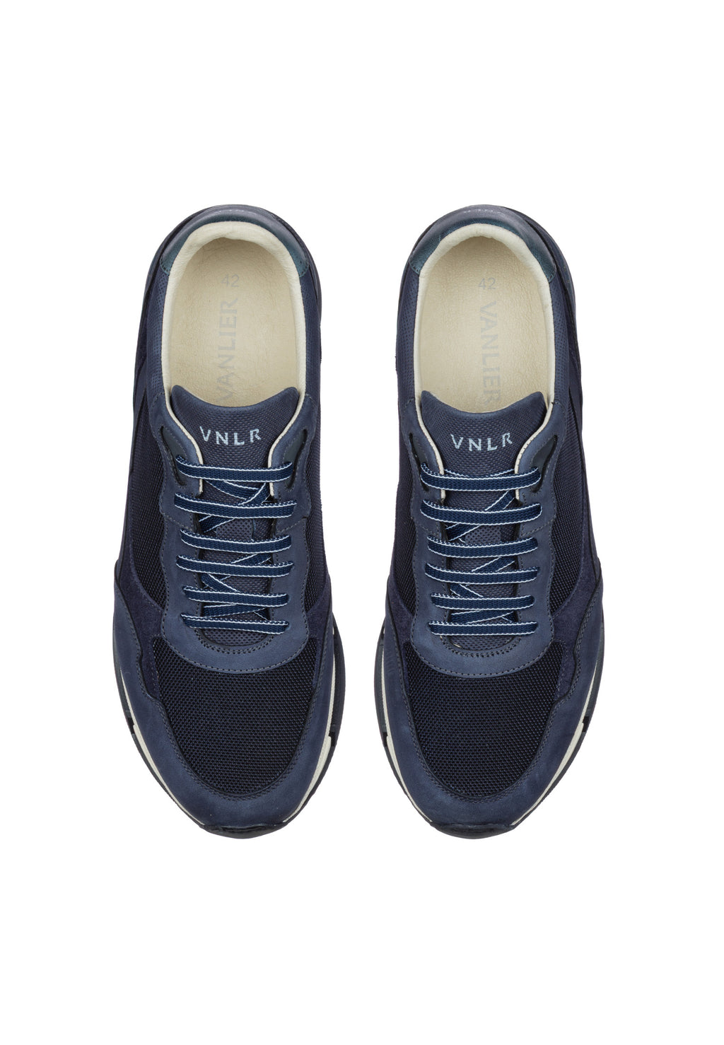 Navy blauw combi Romeo sneaker