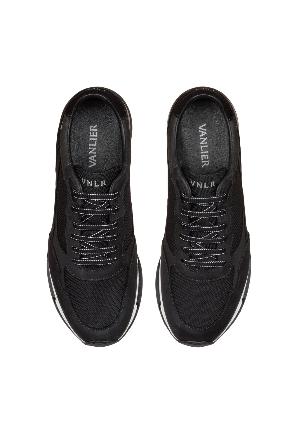 Zwart combi Romeo sneaker