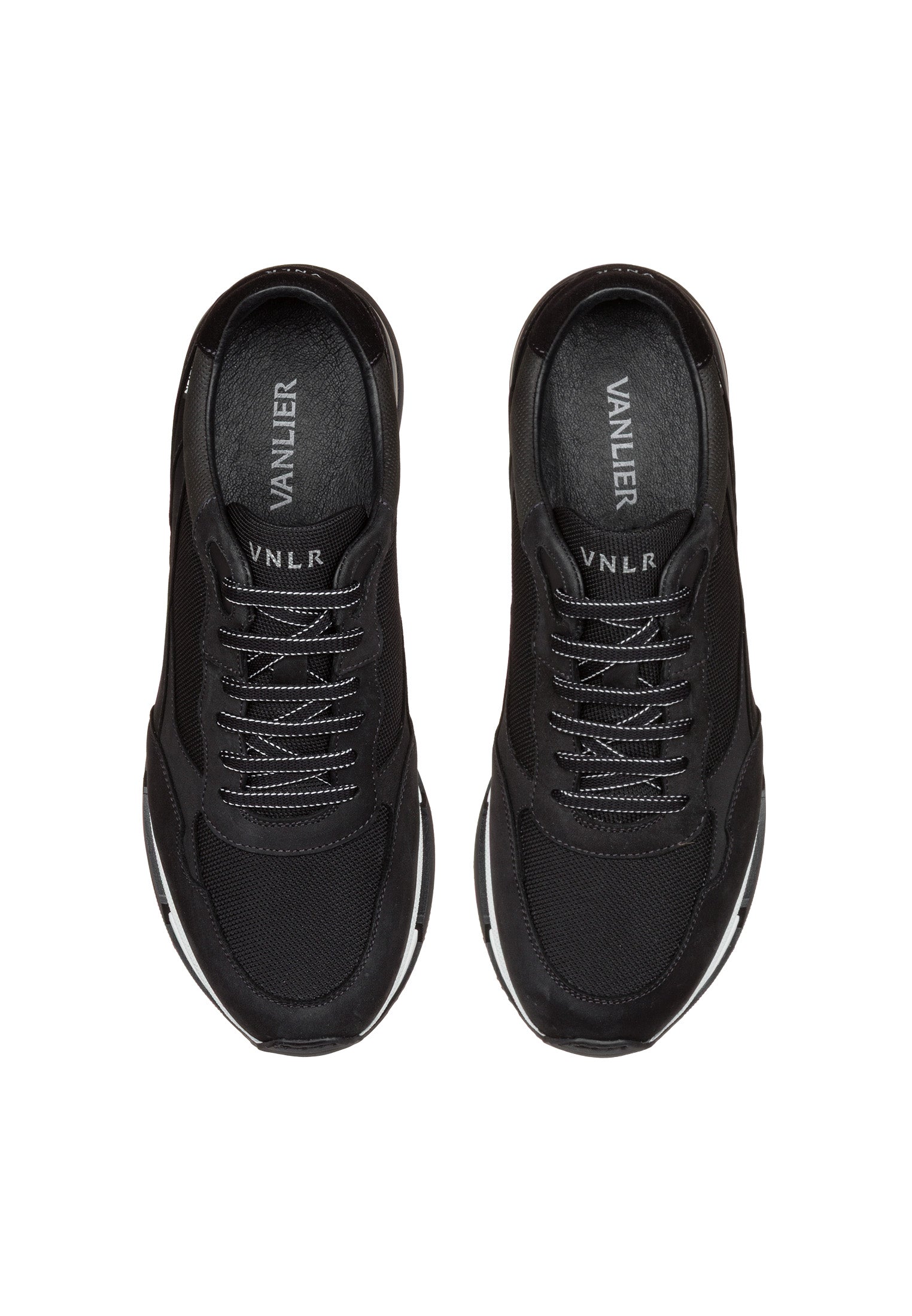 Zwart combi Romeo sneaker