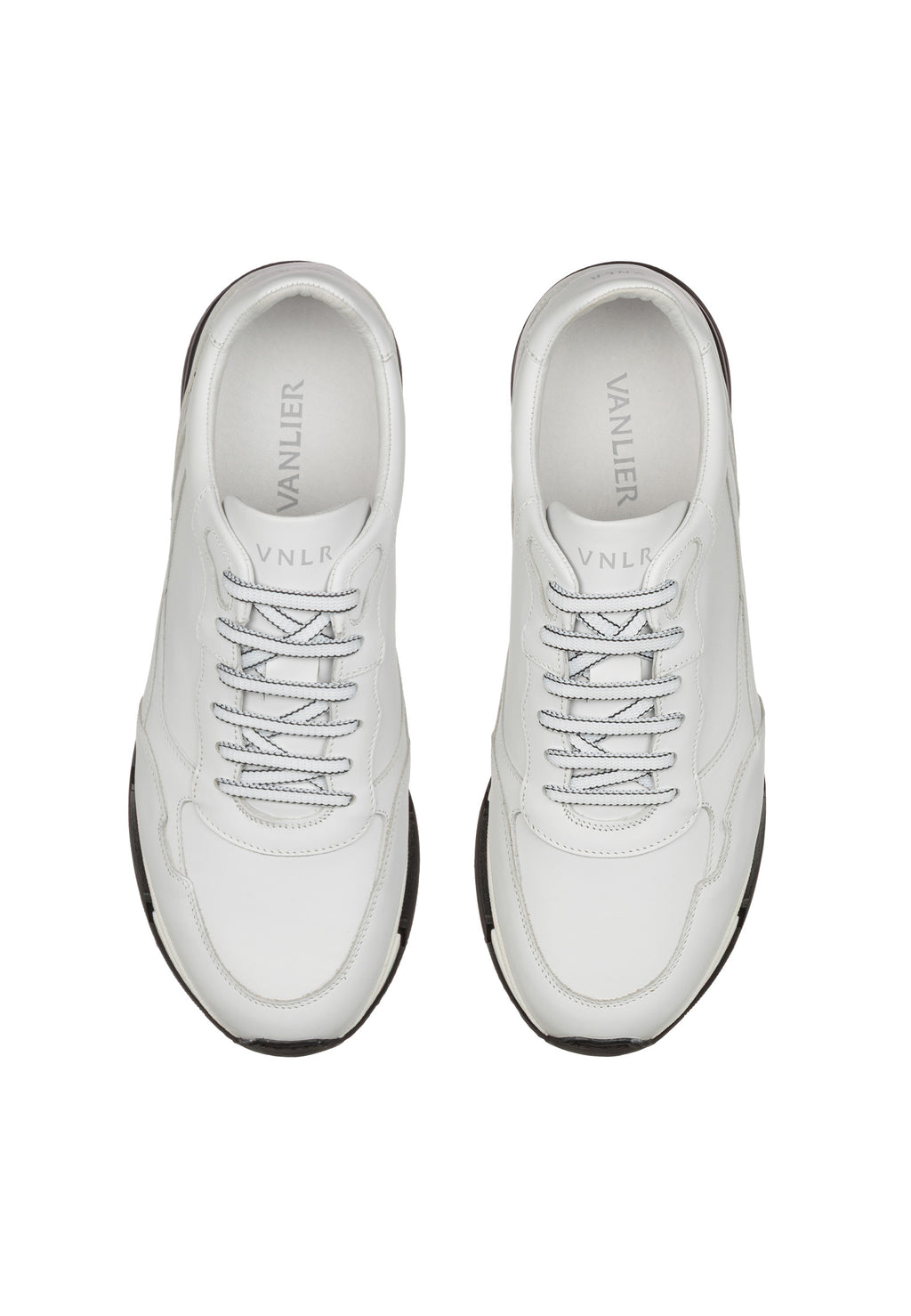 Wit gladleren Romeo sneaker