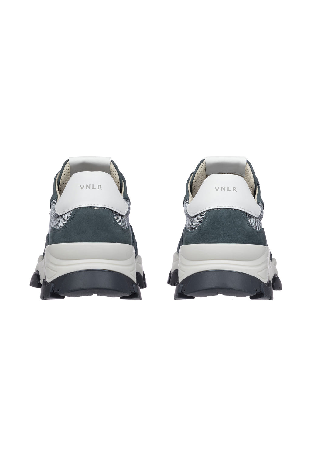 Graublauwe nubuck Loafer sneaker