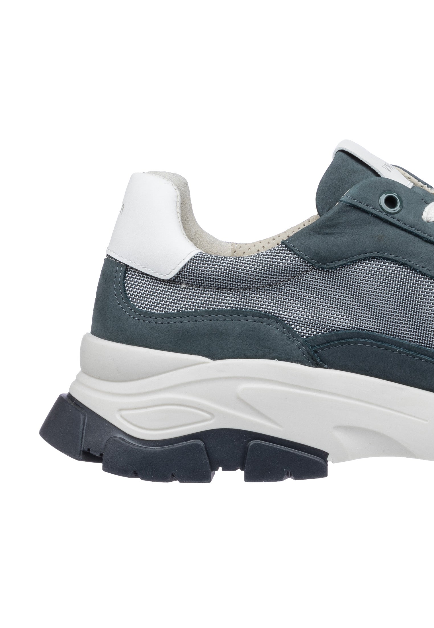 Graublauwe nubuck Loafer sneaker