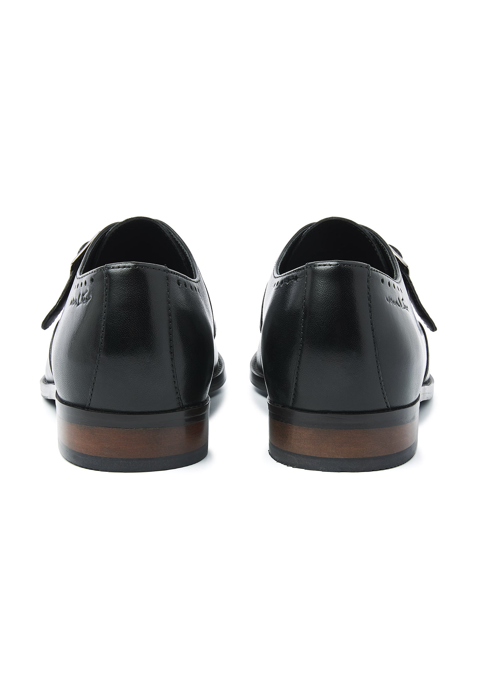 Schwarzer Glattleder Loafer mit Schnalle