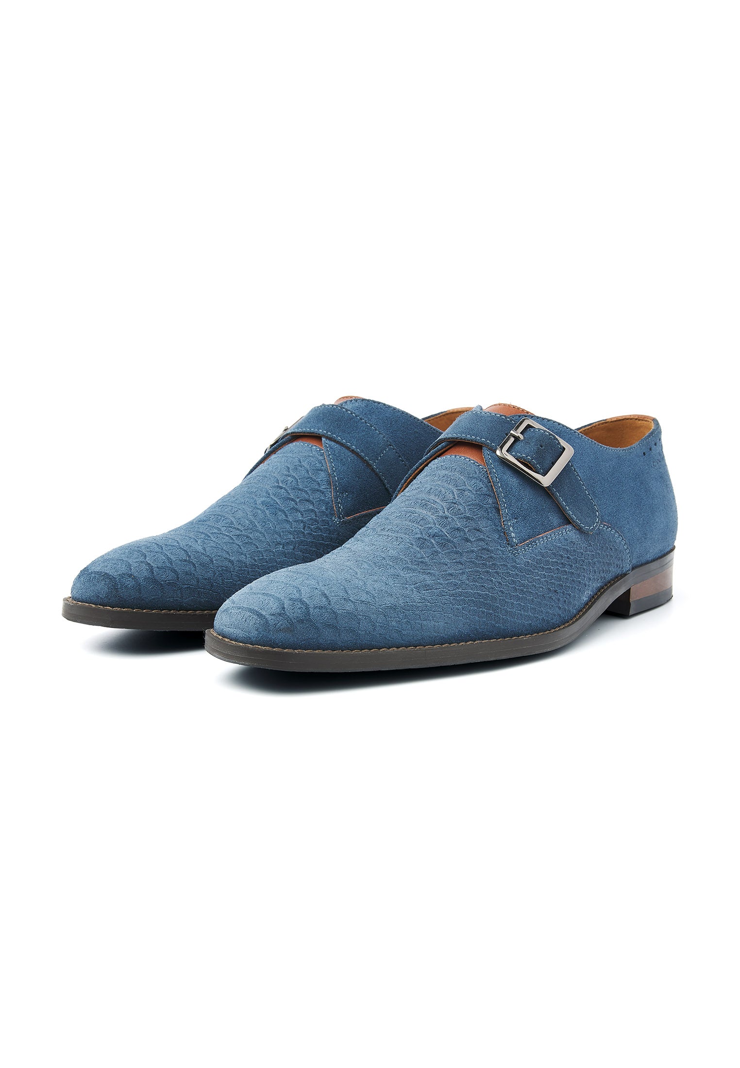 Blauwildleder Bregenz Schnallenschuh