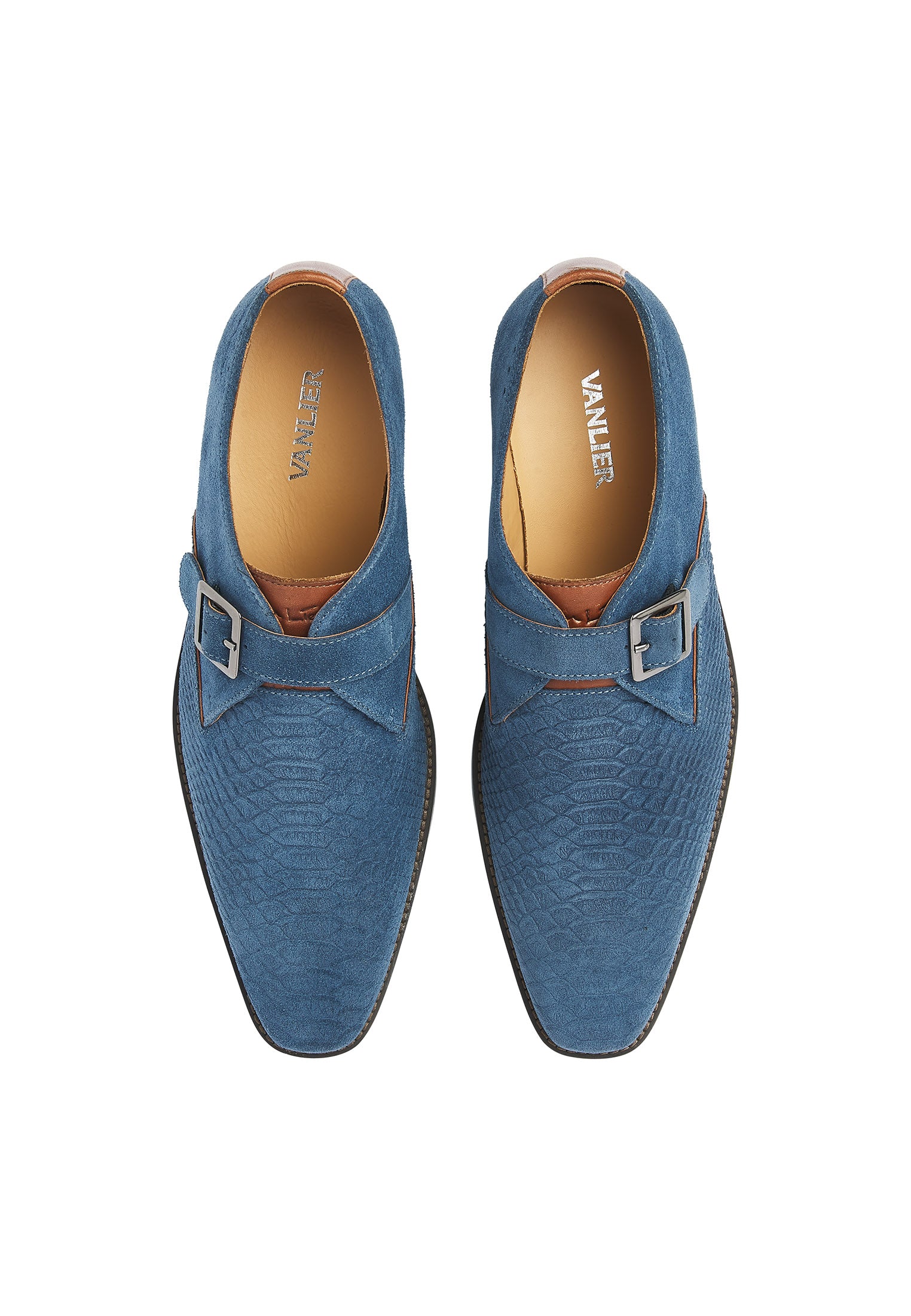 Blauwildleder Bregenz Schnallenschuh