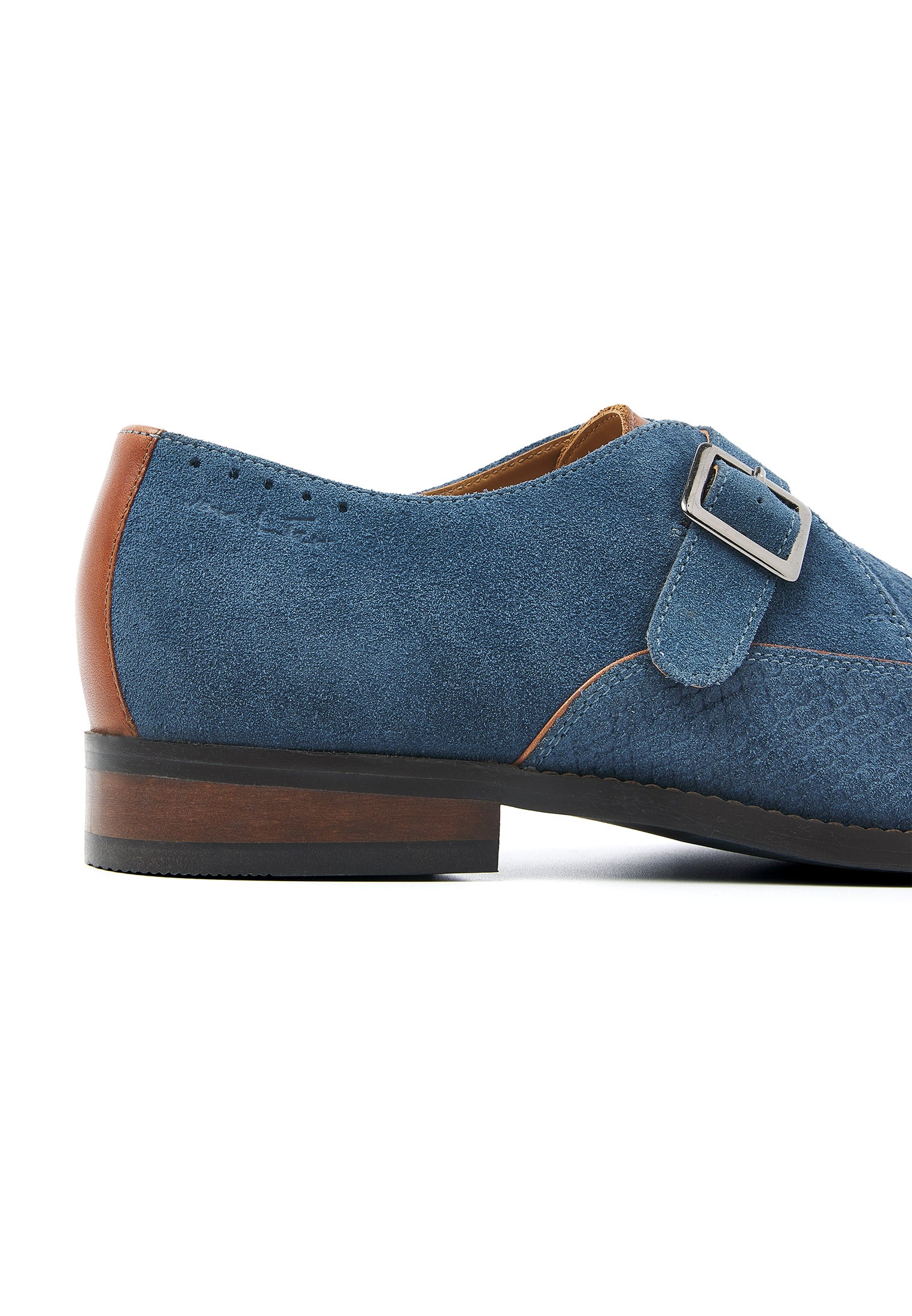 Blauwildleder Bregenz Schnallenschuh