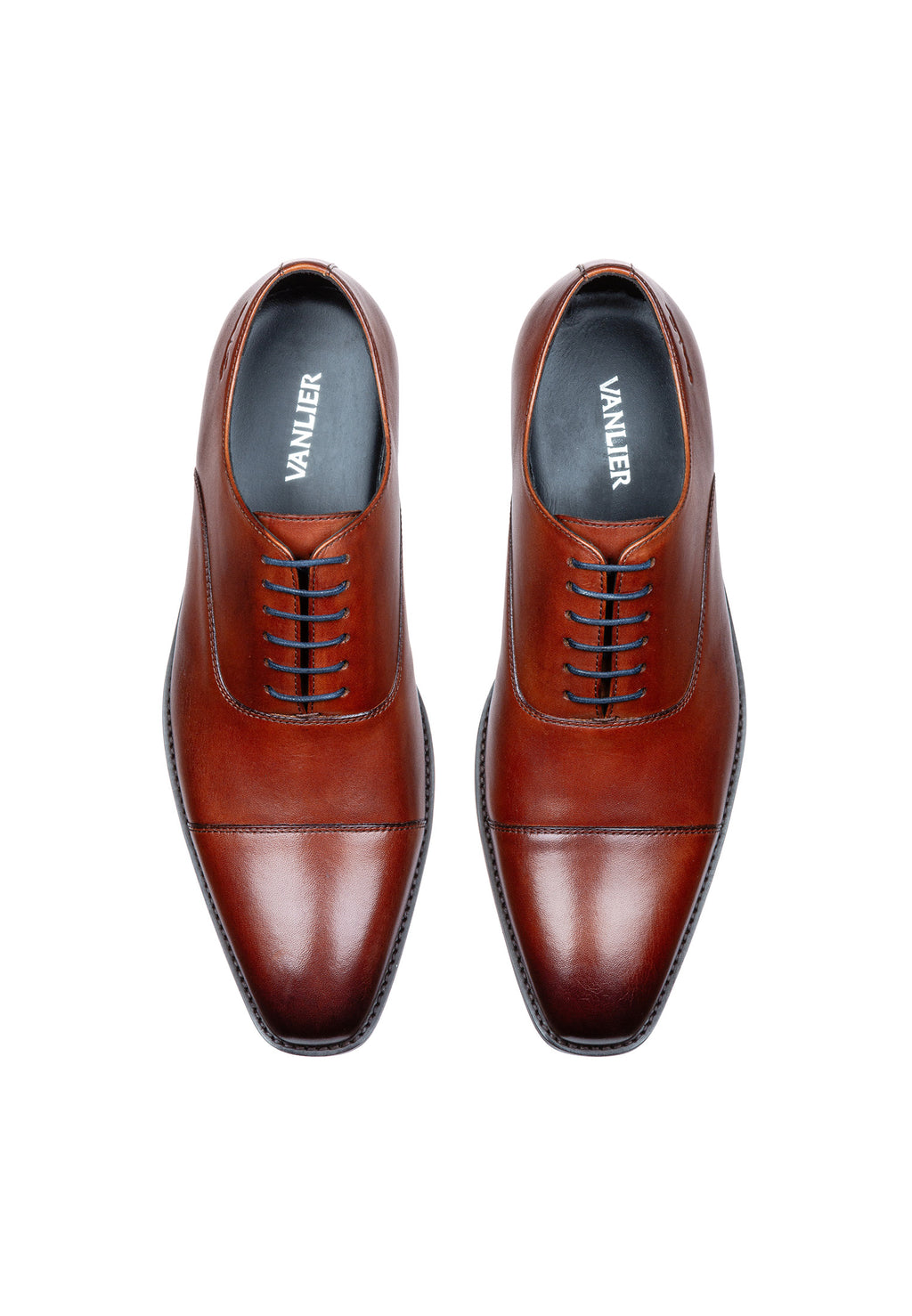 Cognac gladleren Bregenz veterschoen