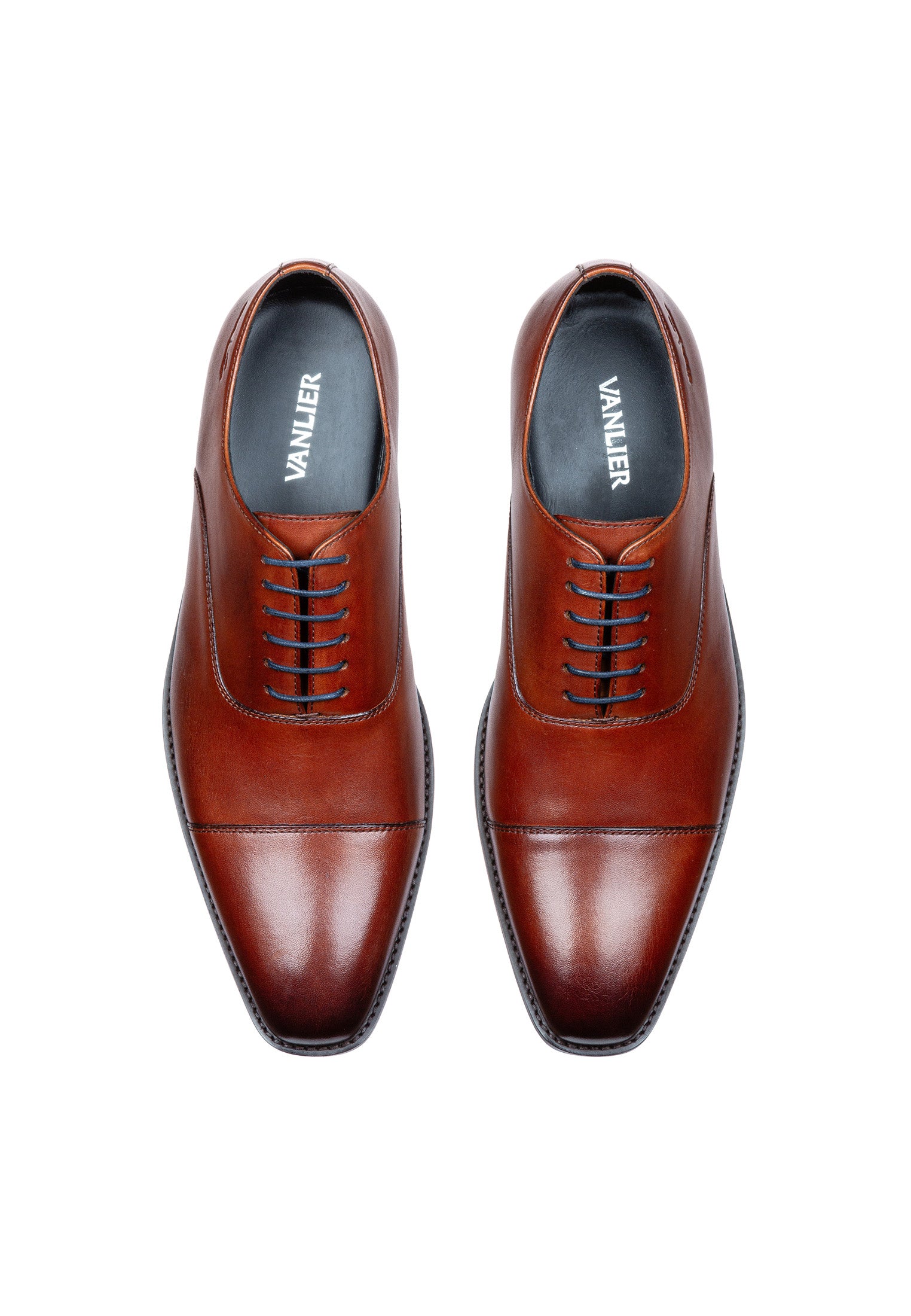 Cognac gladleren Bregenz veterschoen