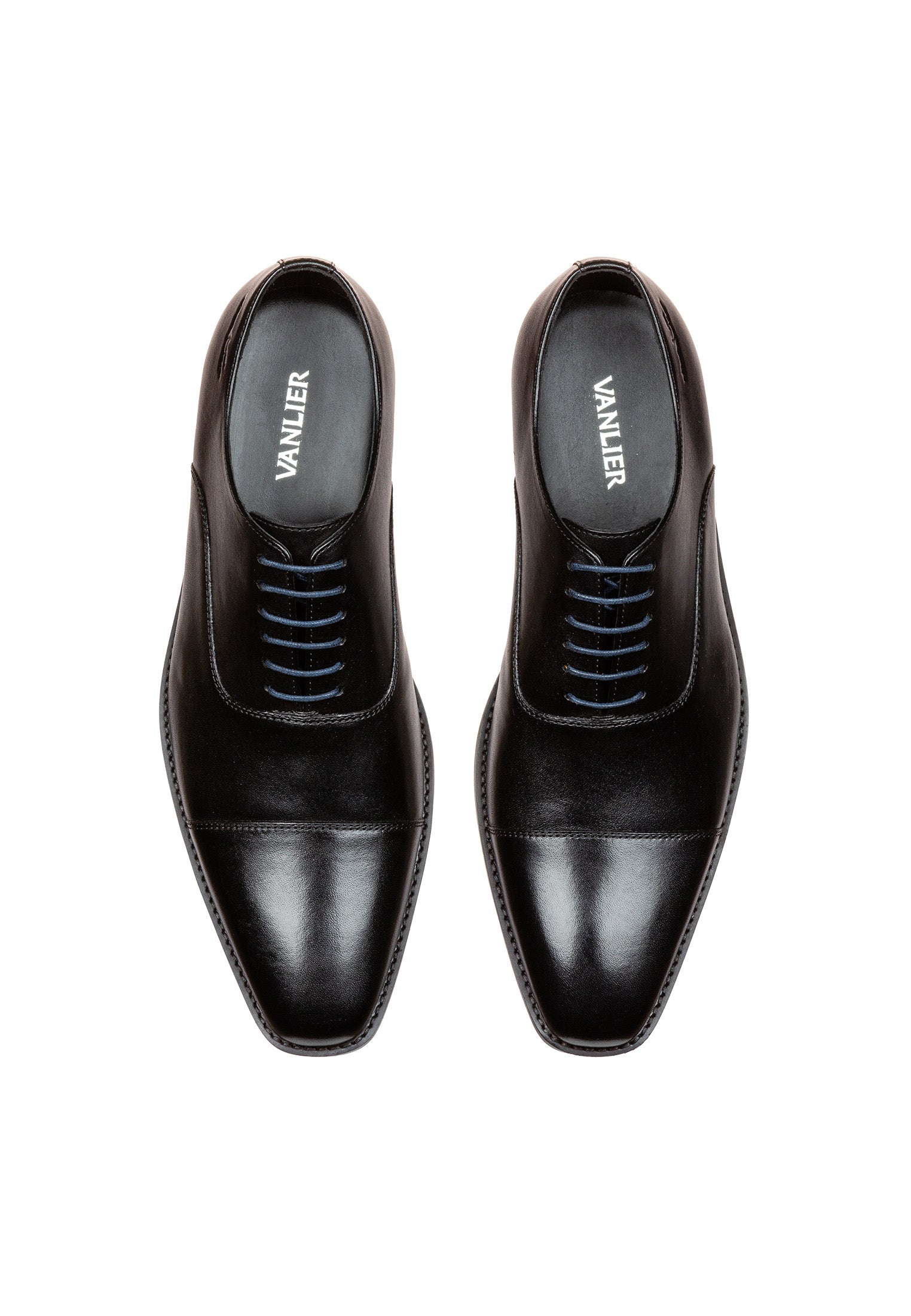 Schwarzer Glattleder-Bregenz-Schnürschuh