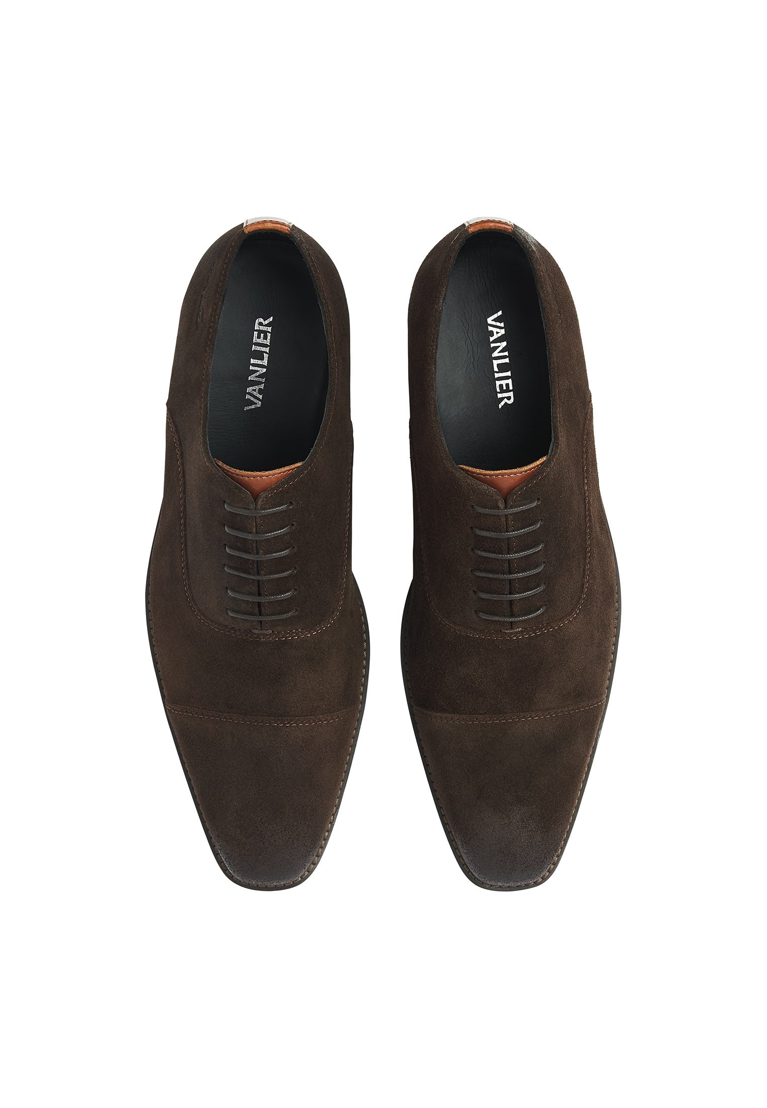 Dunkelbrauner Wildleder-Loafer Bregenz Schnürschuh