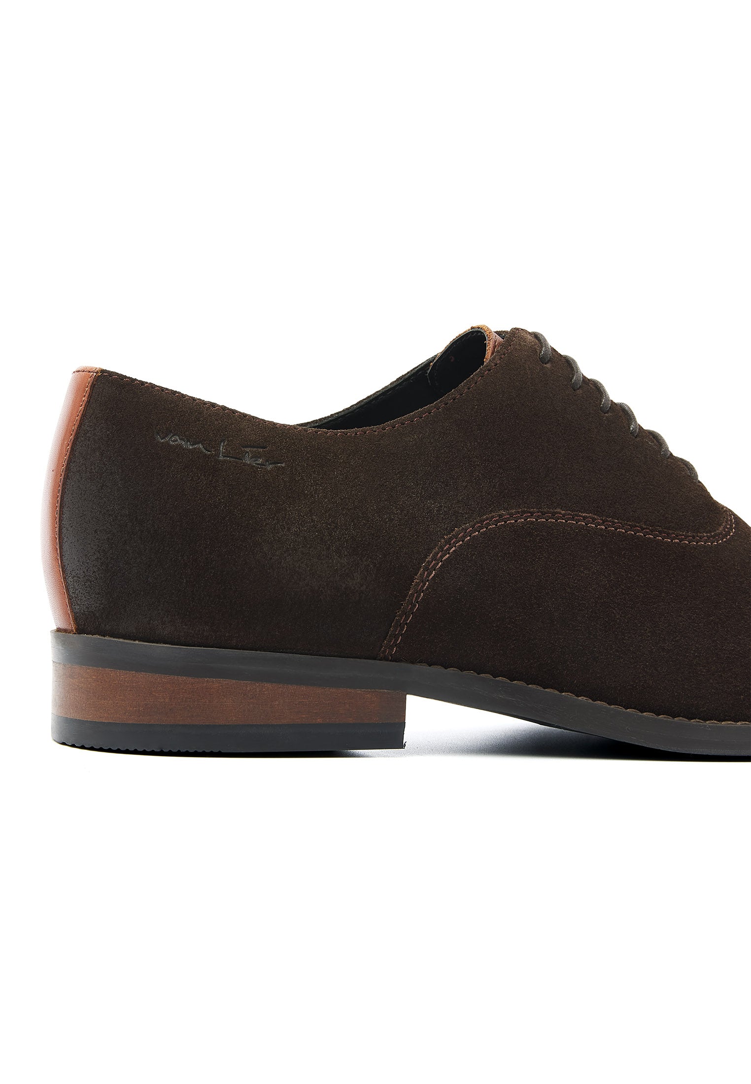 Dunkelbrauner Wildleder-Loafer Bregenz Schnürschuh