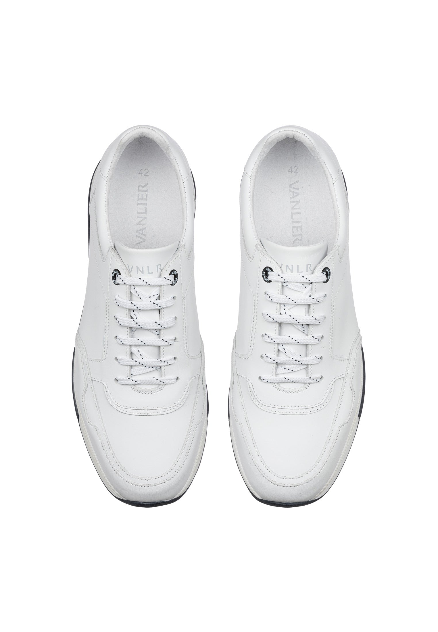 Weißer Glattleder Positano Sneaker